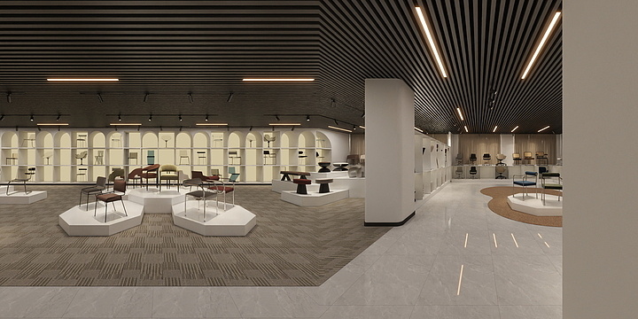 AA室内设计-吴佳轩AA-金春四层展厅方案-装修设计方案