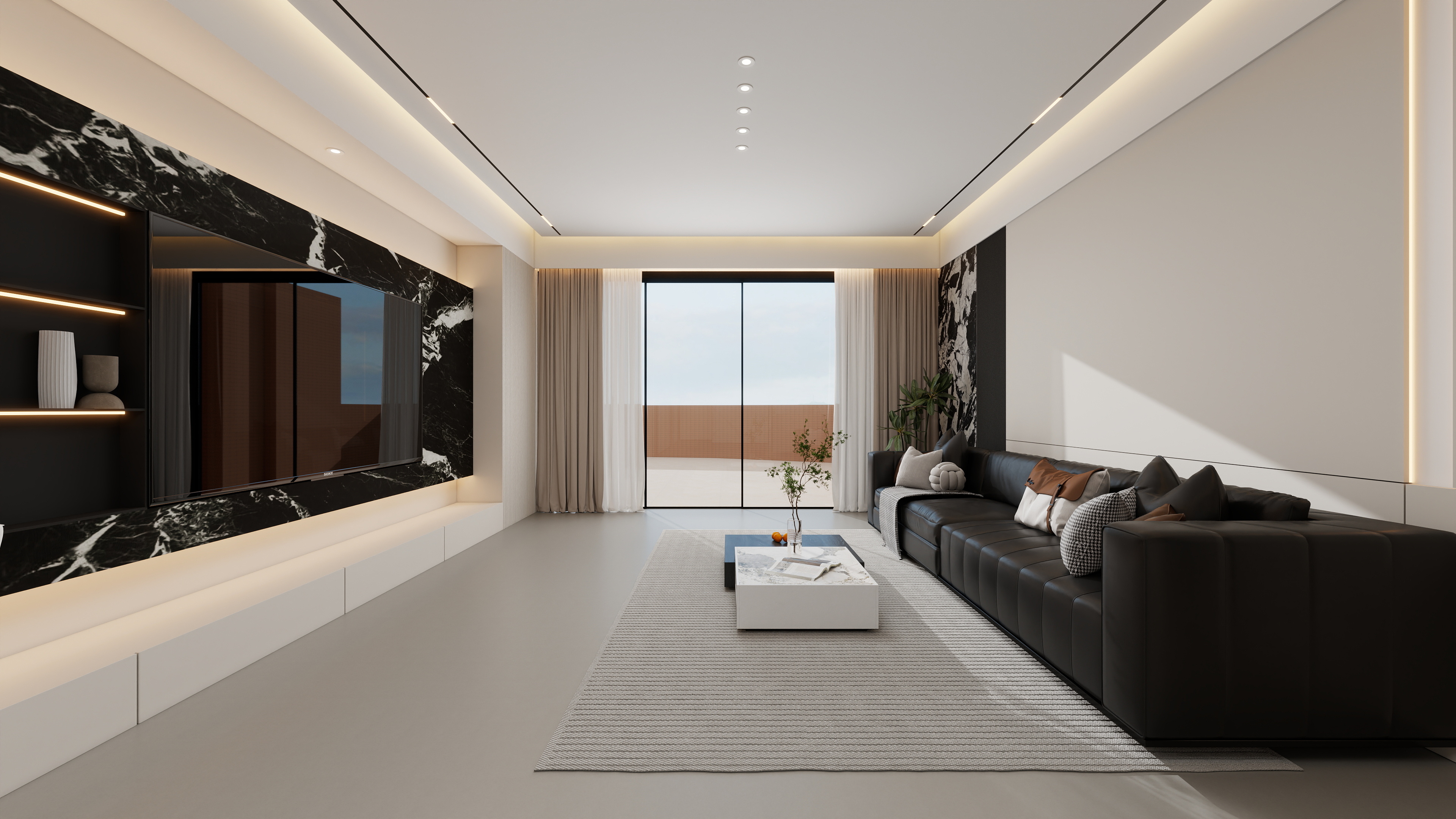 设计师丨胡月平-意式轻奢港式157㎡5室-装修设计方案