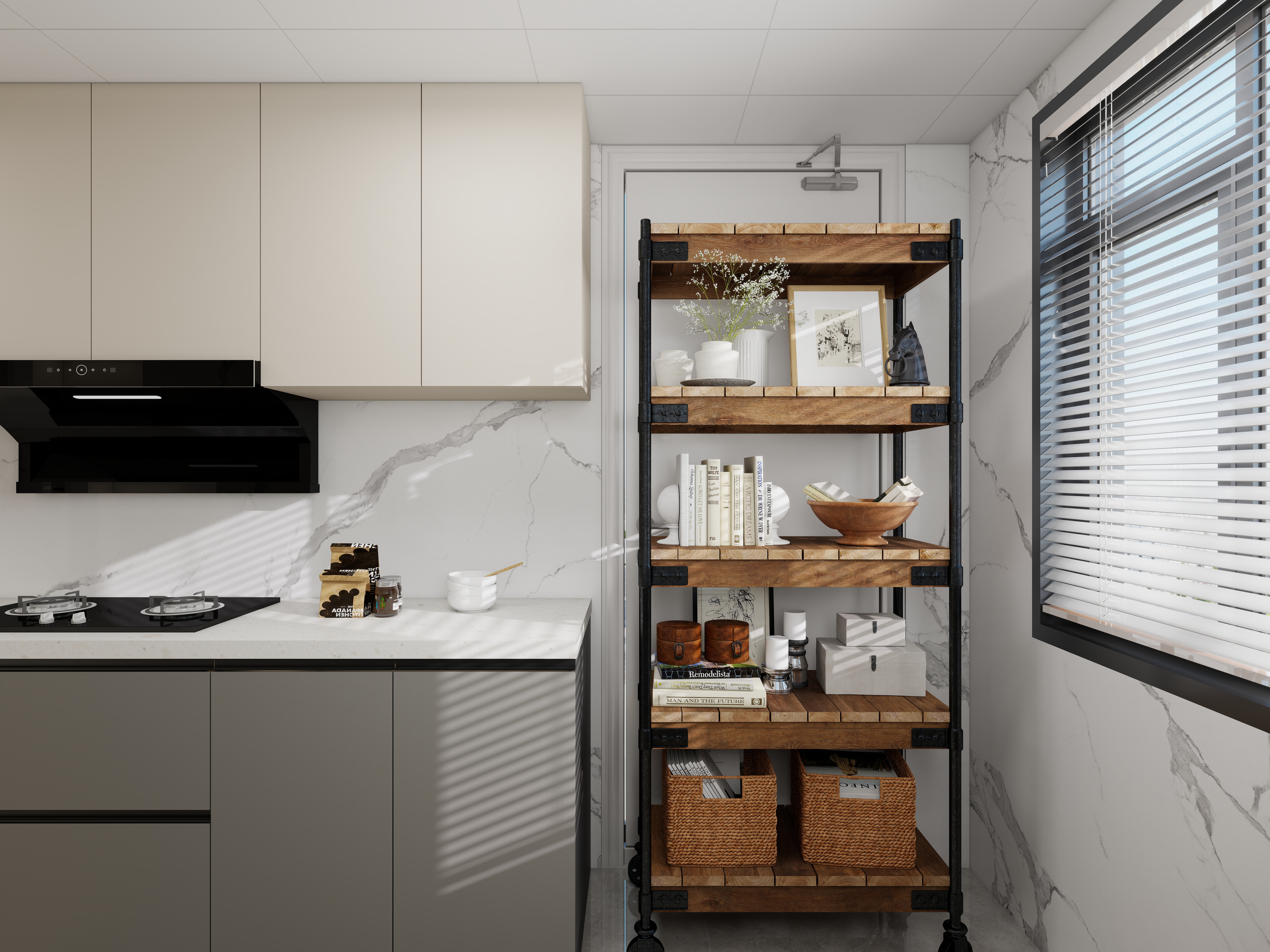 艺雅丽-119现代奶油风装修效果图