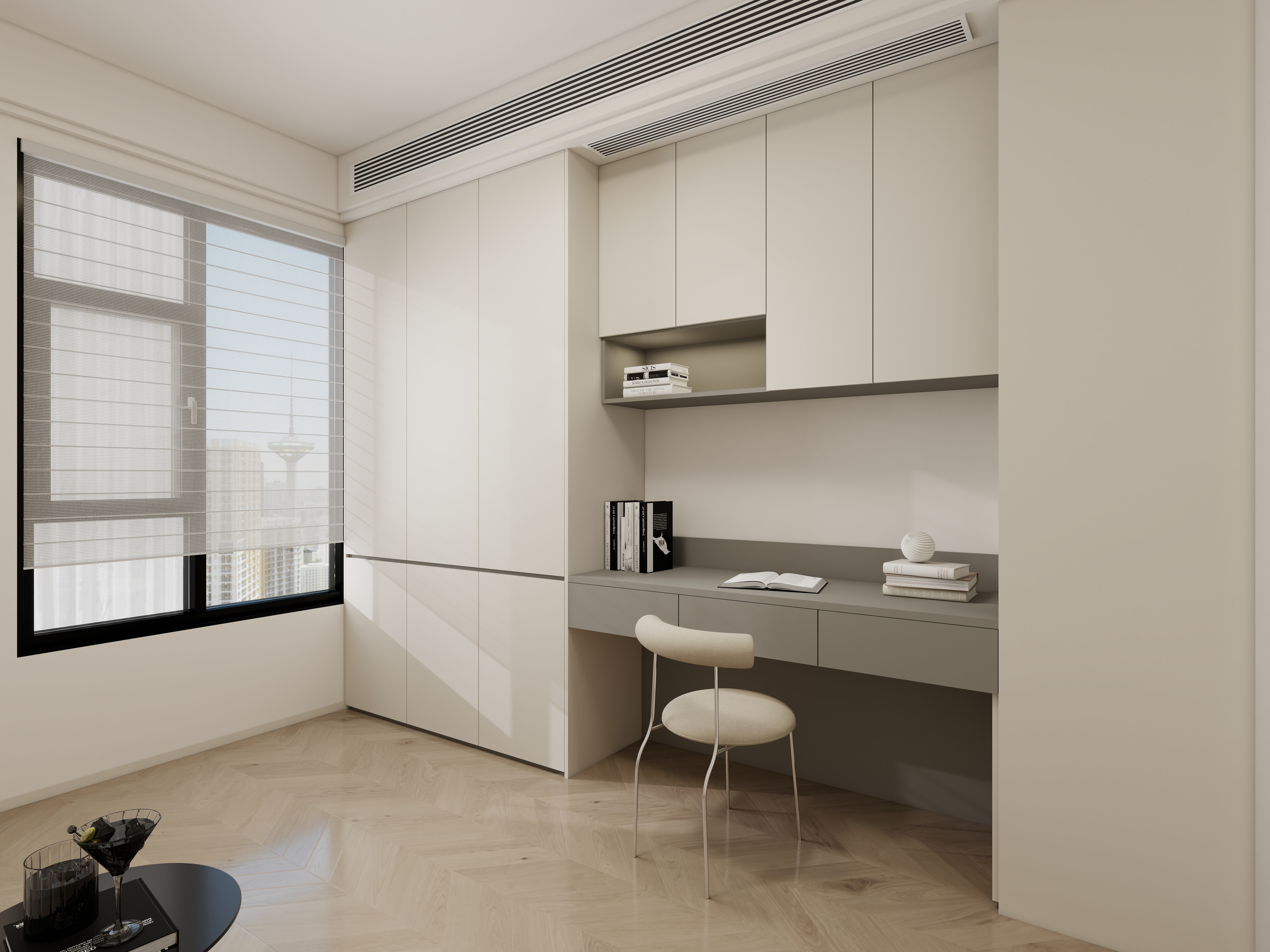 艺雅丽-119现代奶油风装修效果图