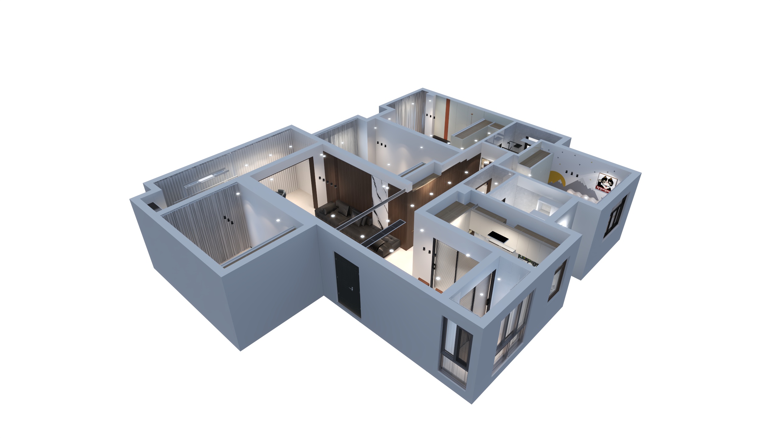 刘秋男-濮水庄园10-305-装修设计方案