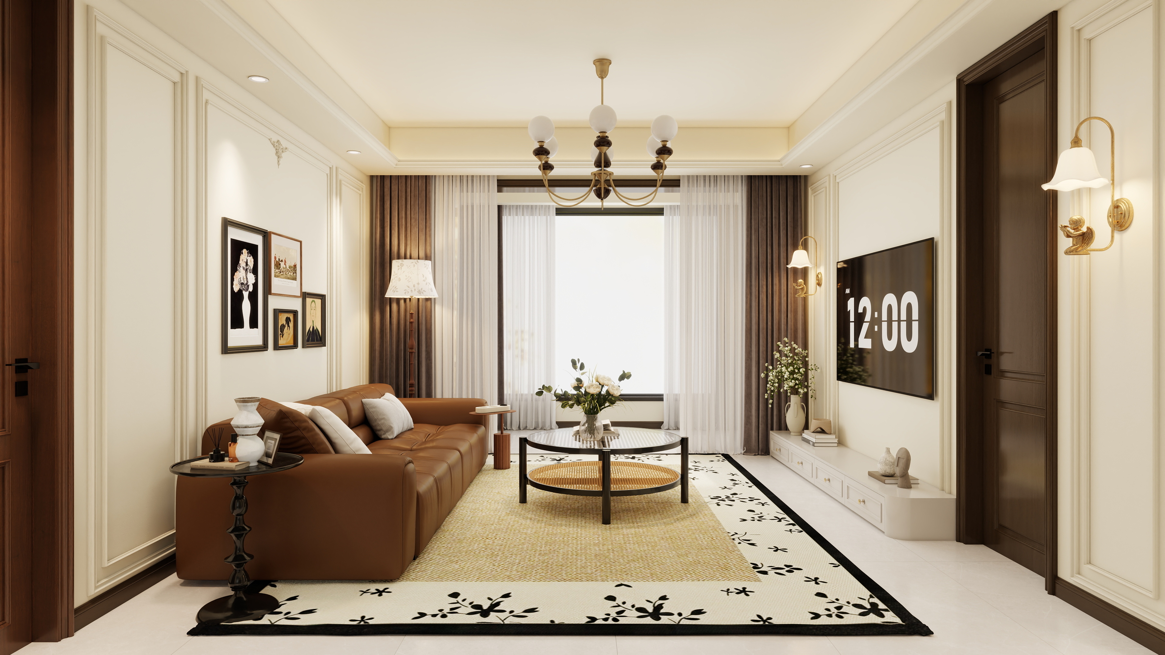 孙有权-『2025-4』127平丨中古风三居装修效果图