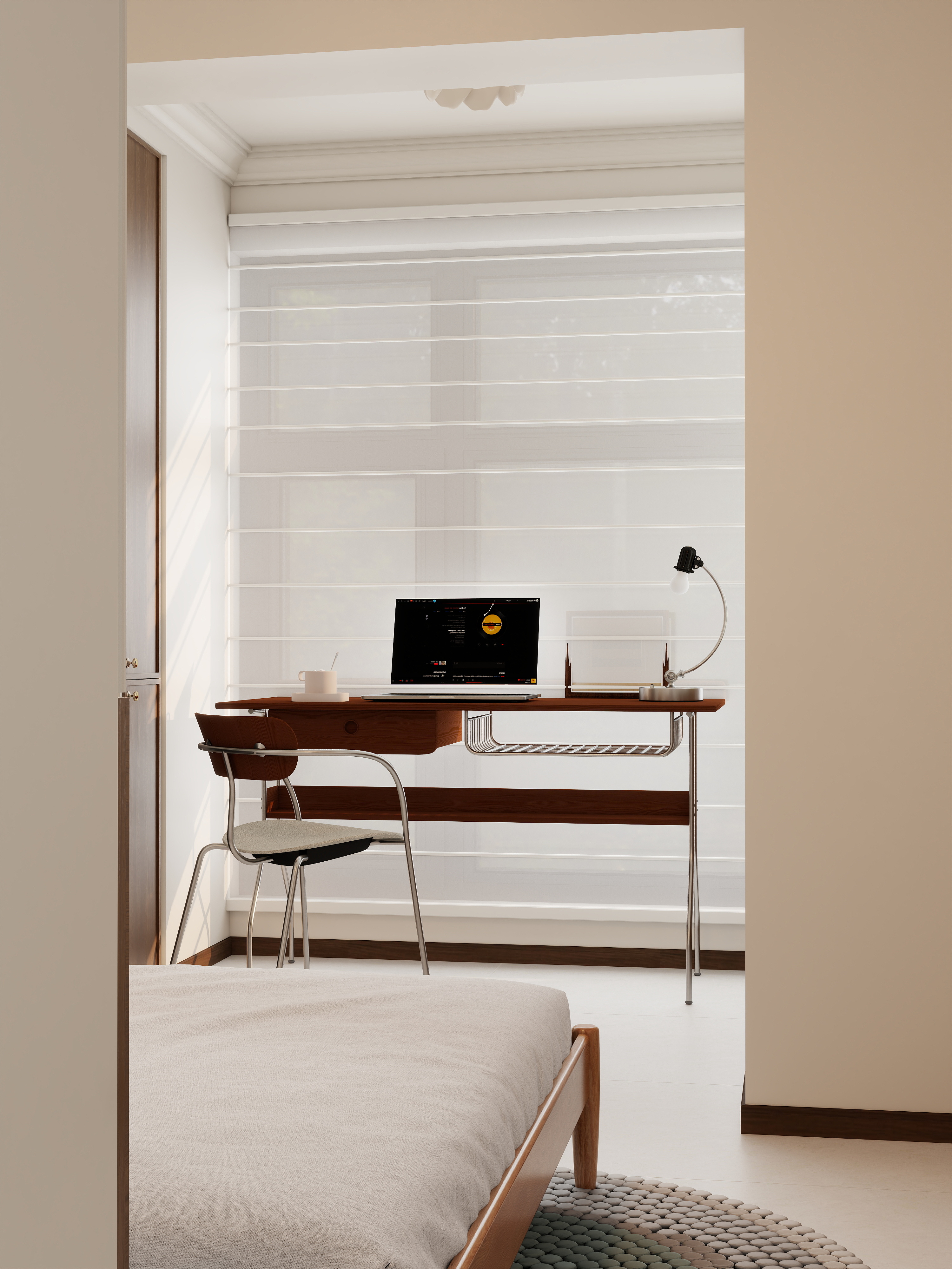 觅境设计工作室-133㎡3室 法式中古风装修效果图