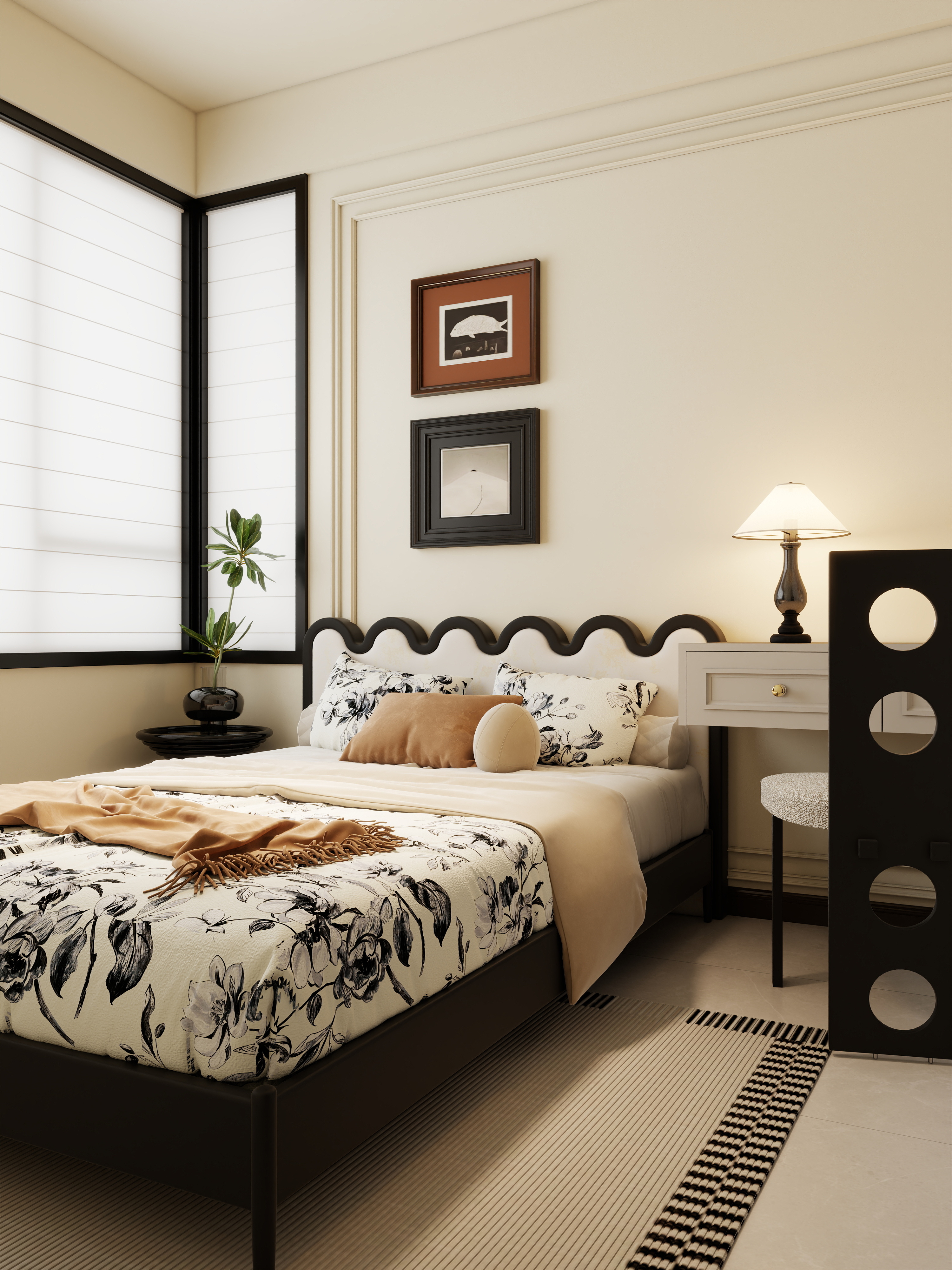 孙有权-『2025-4』127平丨中古风三居装修效果图