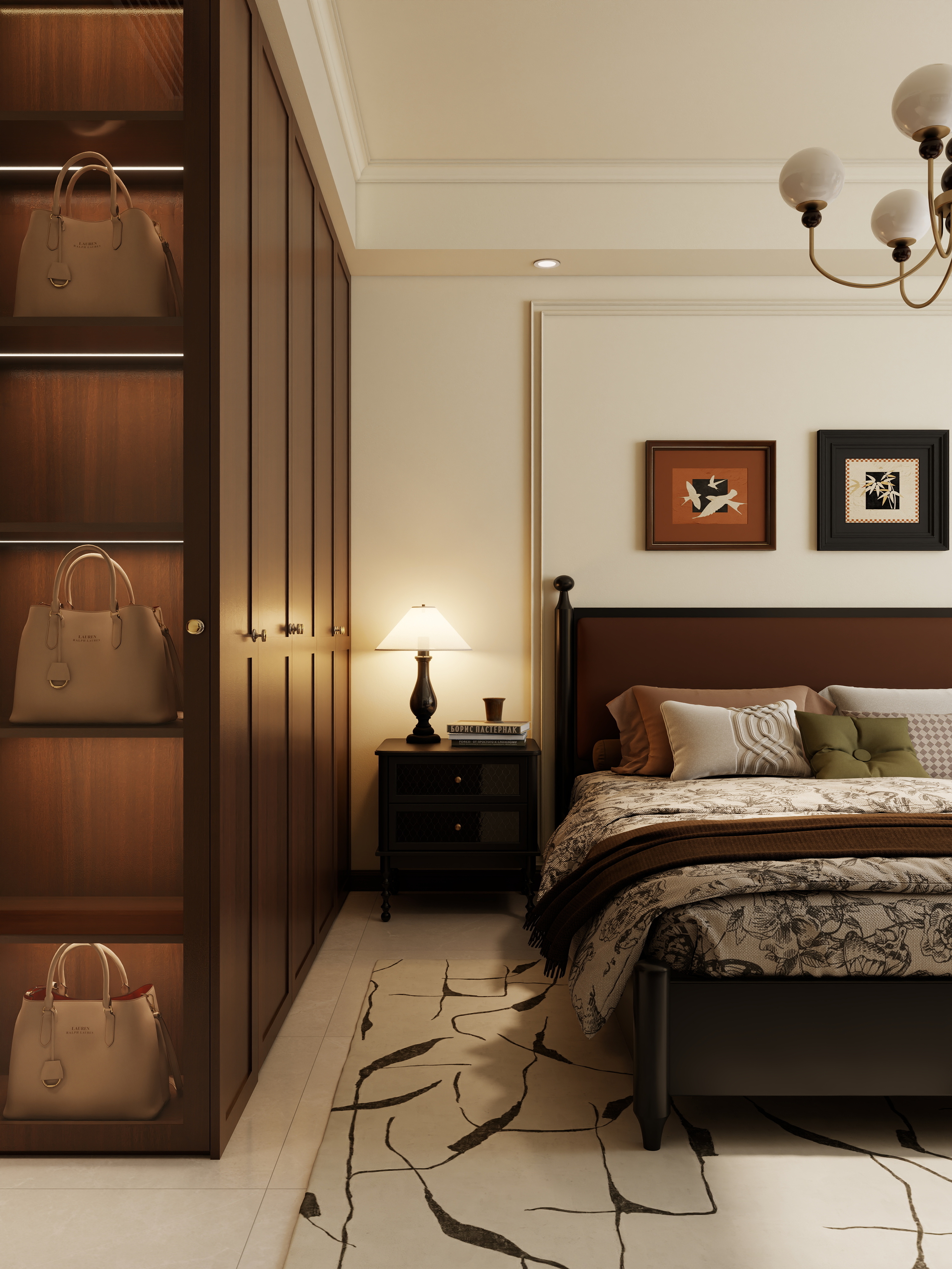 孙有权-『2025-4』127平丨中古风三居装修效果图