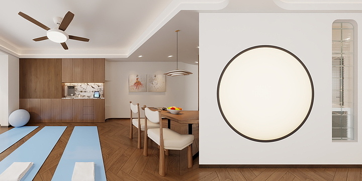 以果设计表现-瑜伽-装修设计方案