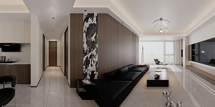 北岸设计-王楠-华章一品138 现代极简12-201   （大娟）-副本-装修设计方案