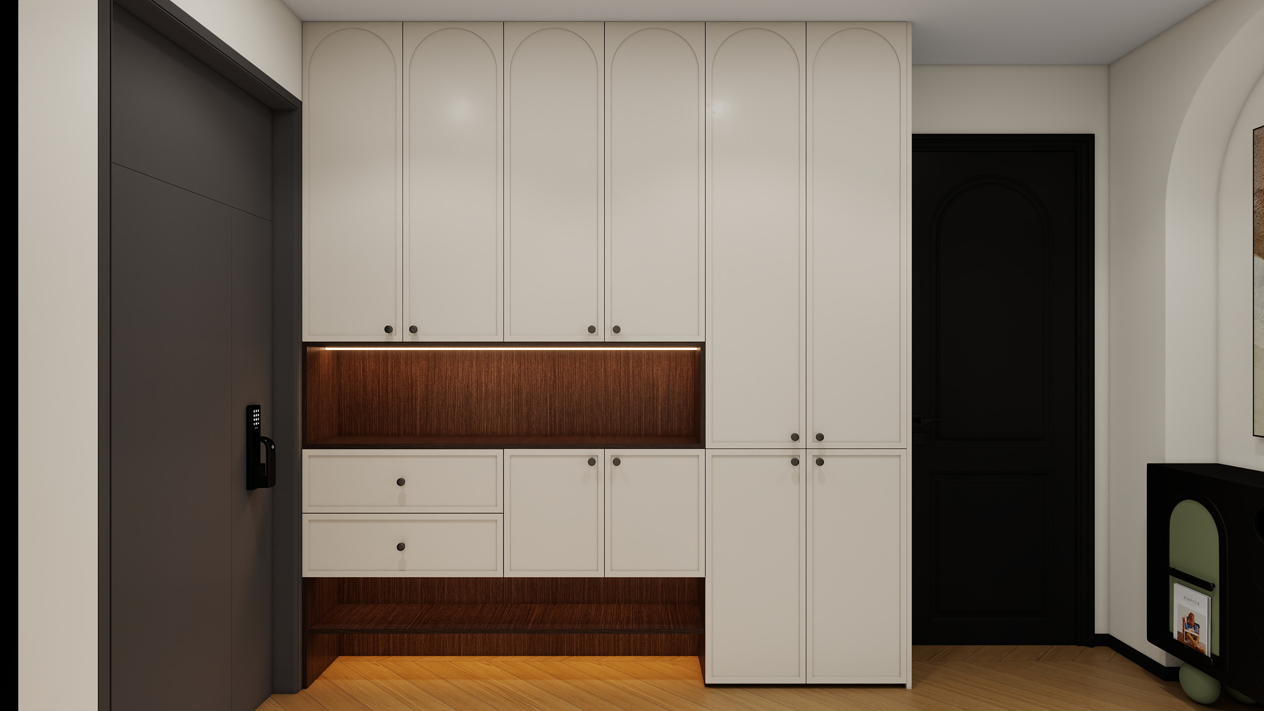 成爽-四川成都大邑滨江新城（138平方复古法式四居室）装修效果图