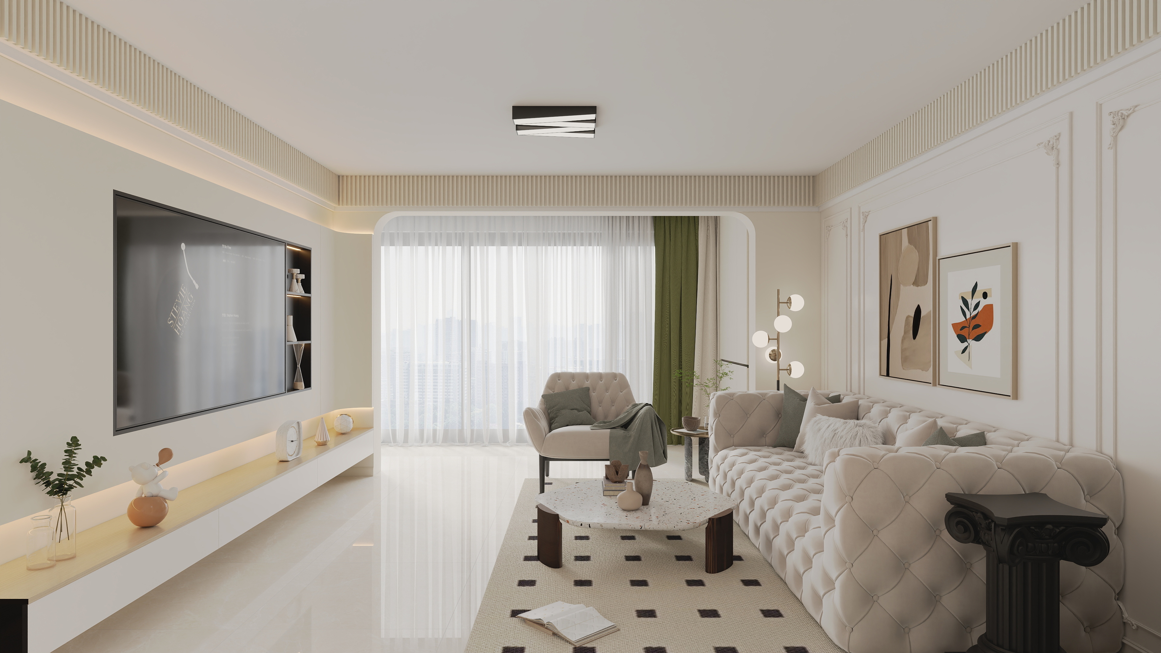 BXS66-正阳二期奶油风-装修设计方案