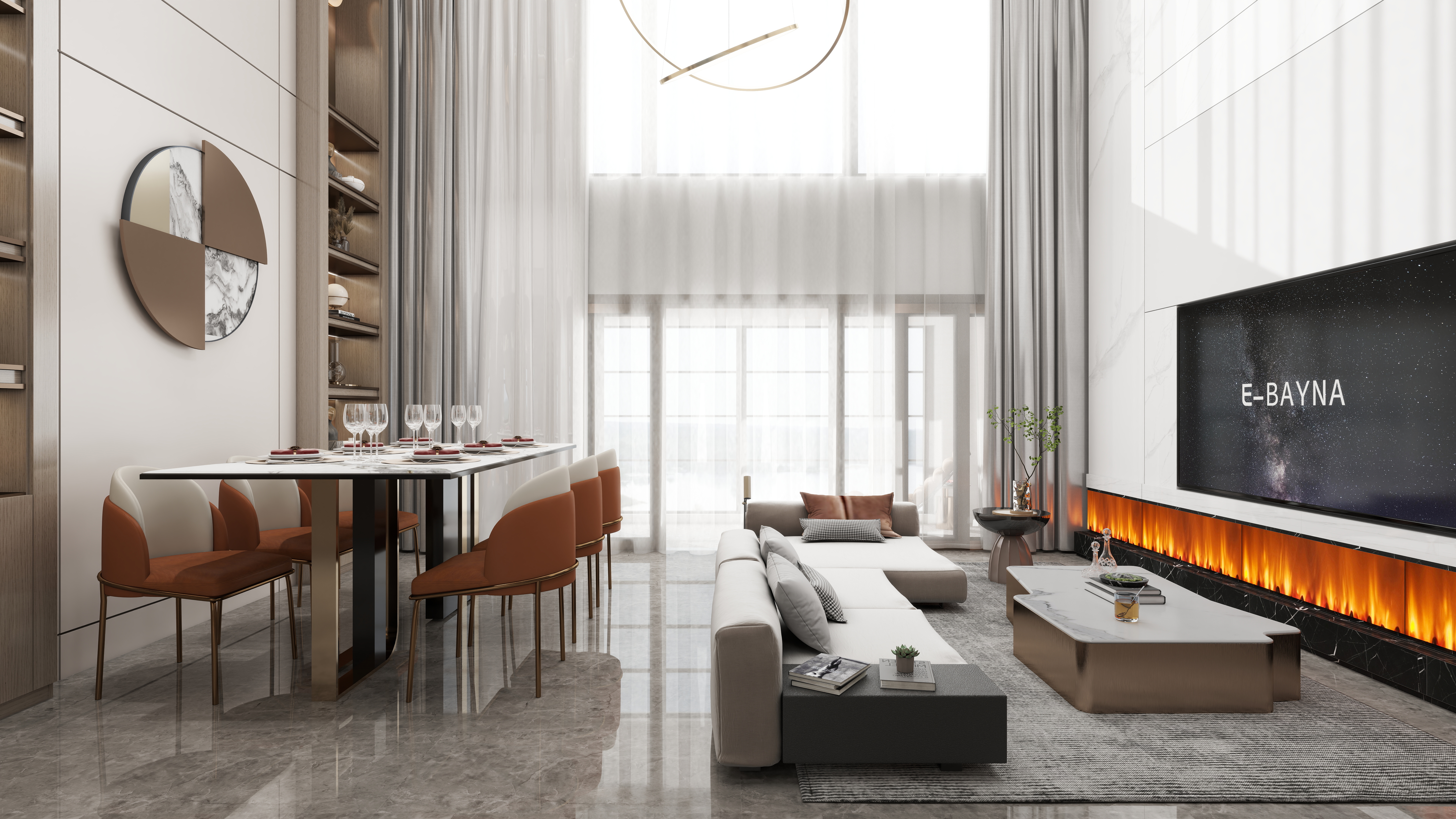 便捷蜂.-自在城自在墅161㎡2室装修效果图