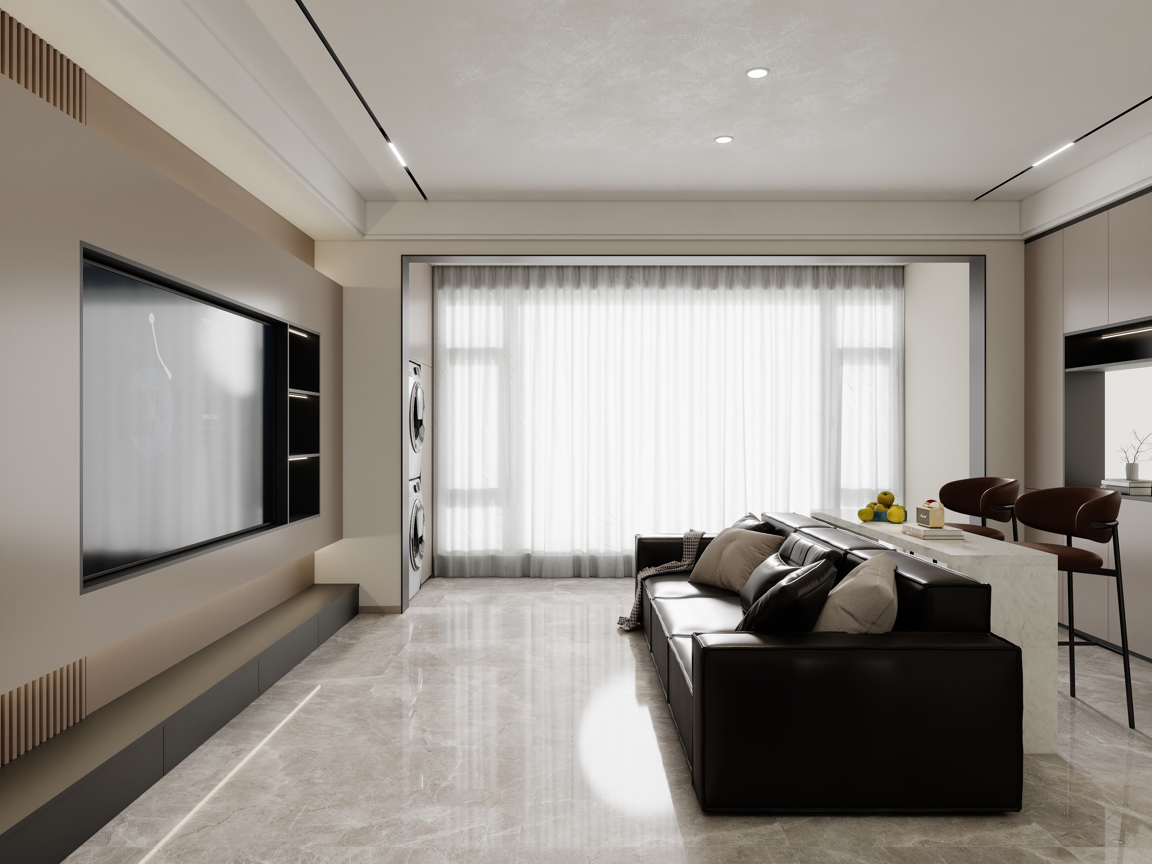 壹诺设计工作室-现代意式装修效果图