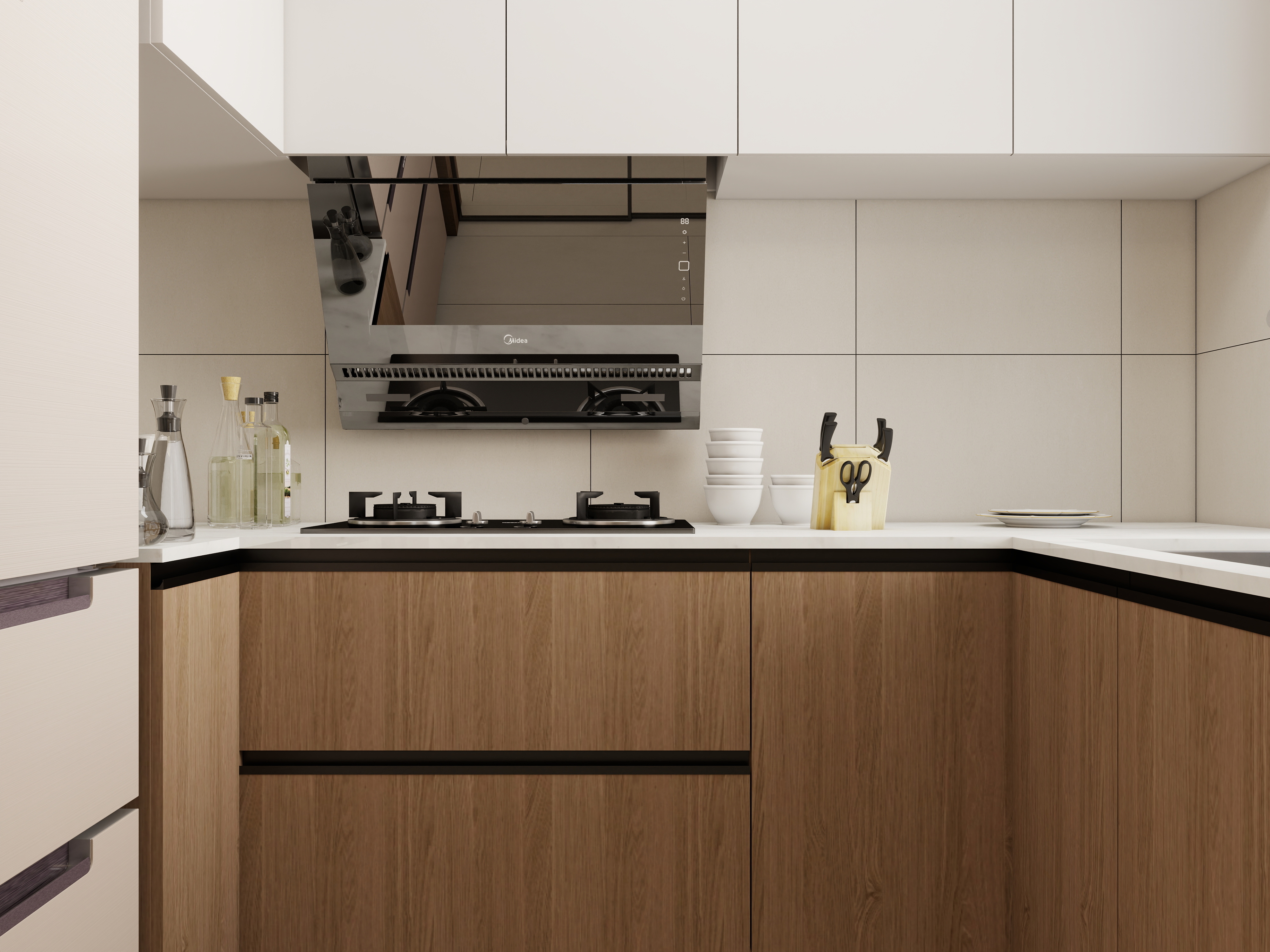 庄育霖-国际花都102平新中式3室装修效果图