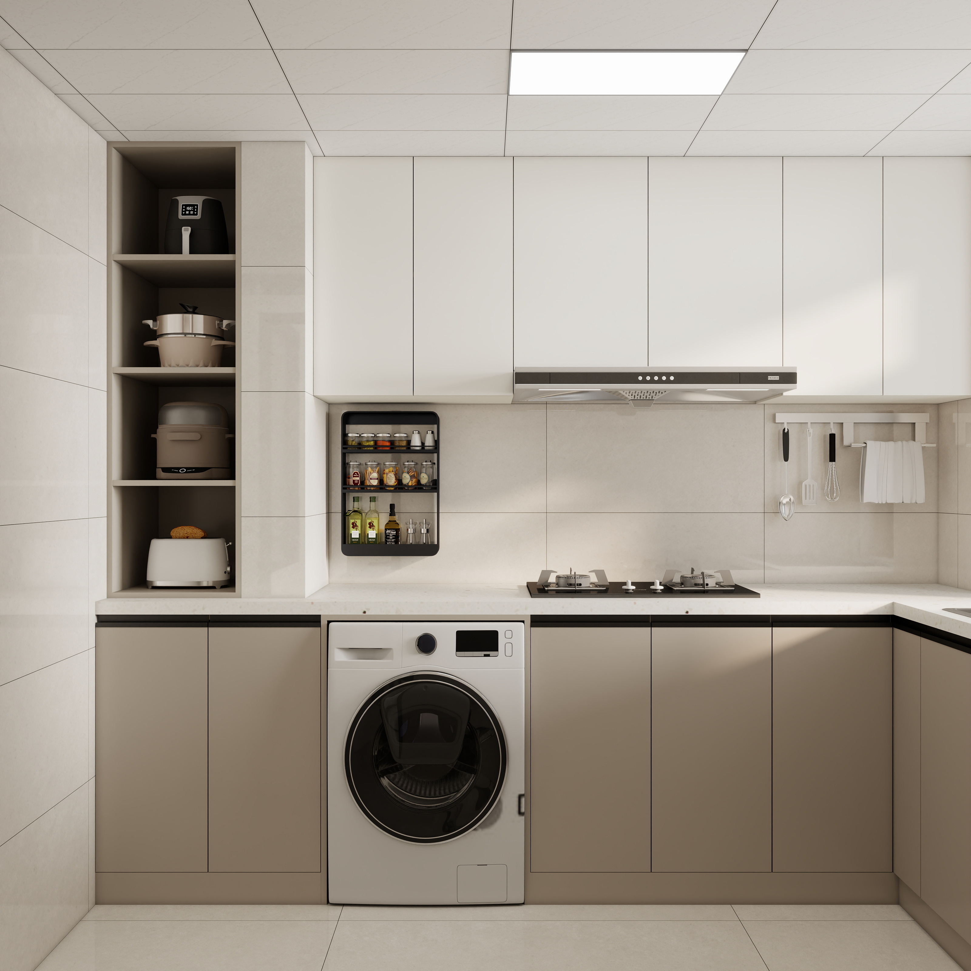 李青越-57平方现代简约三居室装修效果图