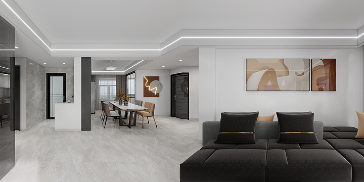 鹰潭尺子装饰-文景府2-2-201-装修设计方案