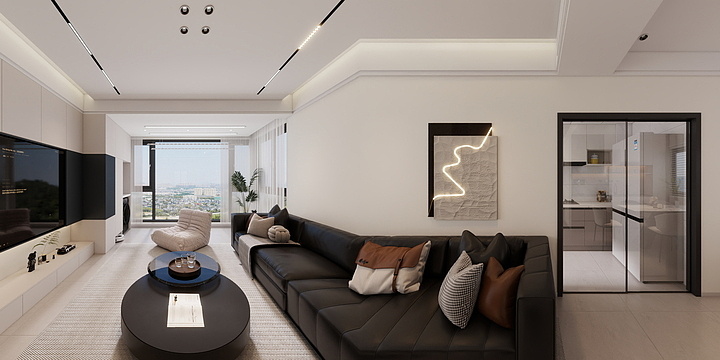 李成东-攀枝花 效果图-深色方案-装修设计方案