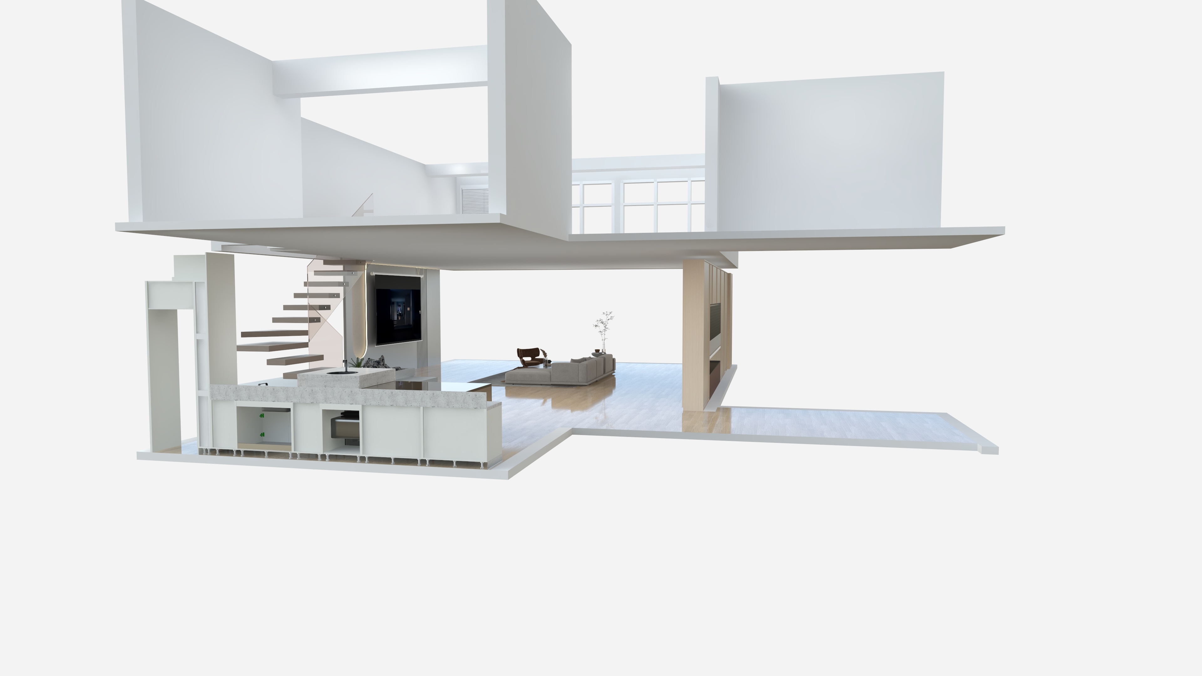 整家全案设计-长江-高级考核实操题-装修设计方案