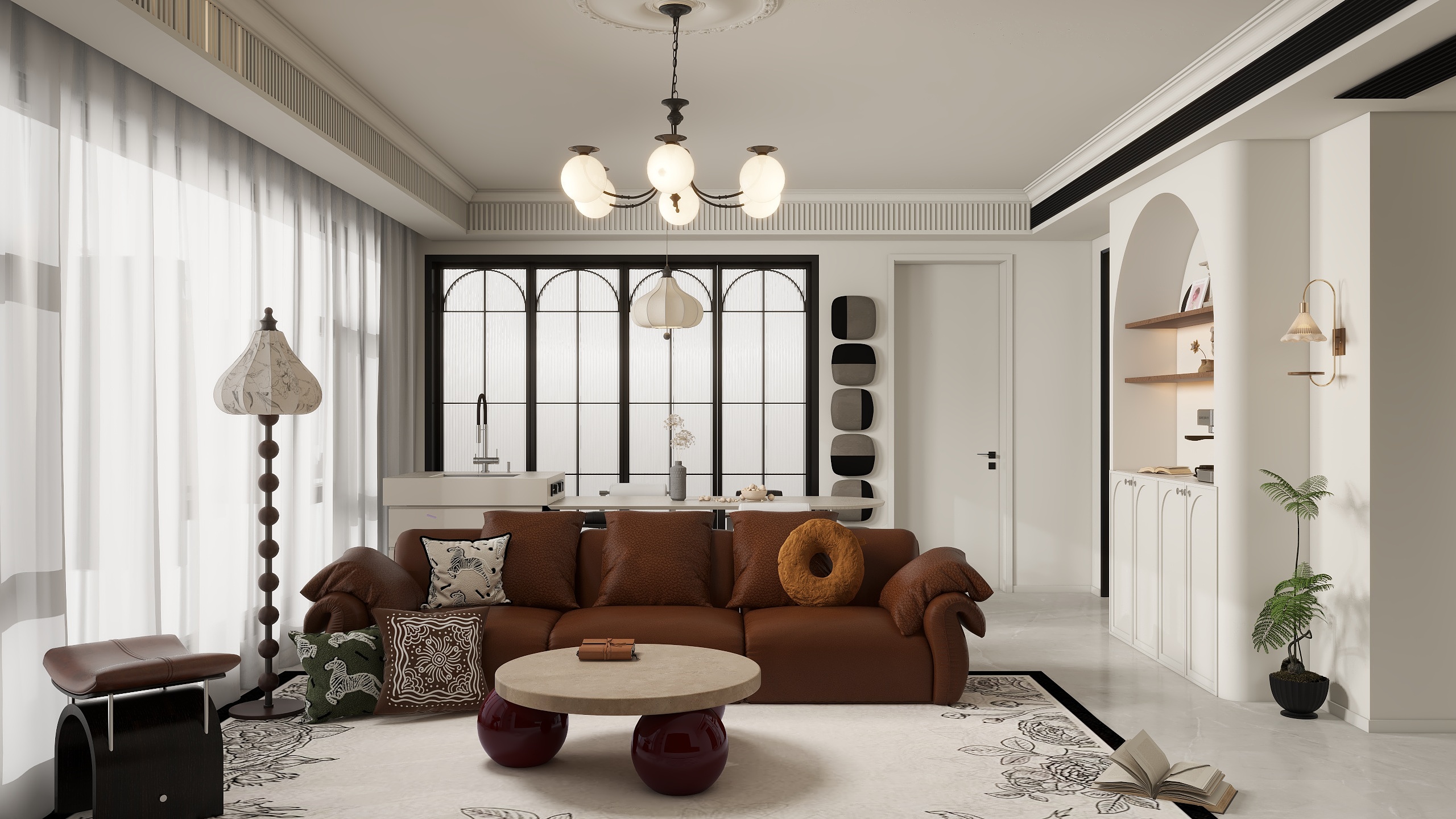 Evde-5.5号奶油中古风-装修设计方案