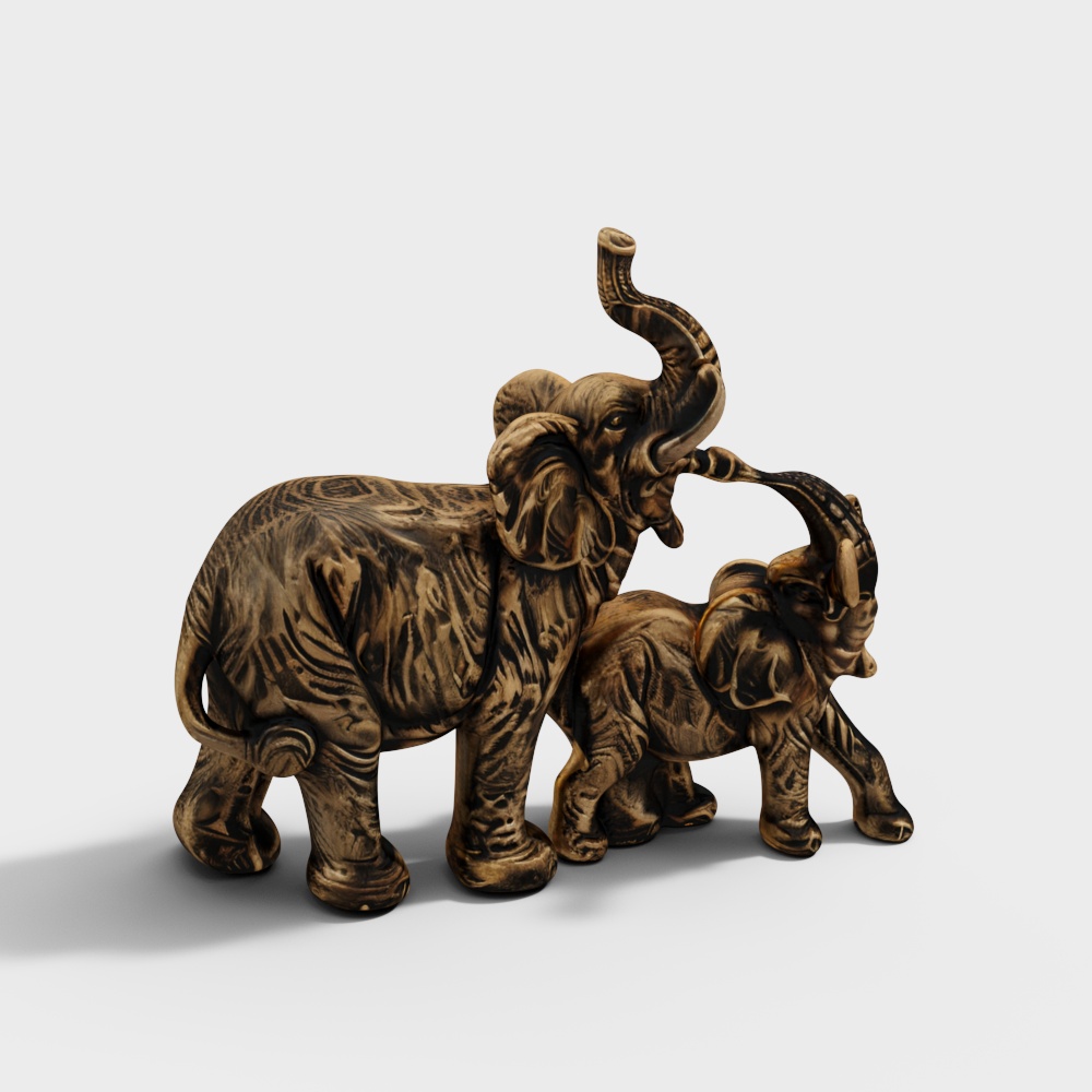 Magnificent Elephant Duo3D模型