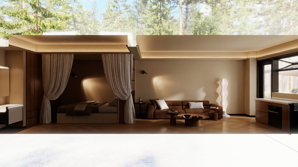 Mbei设计-长命水一楼效果图-装修设计方案