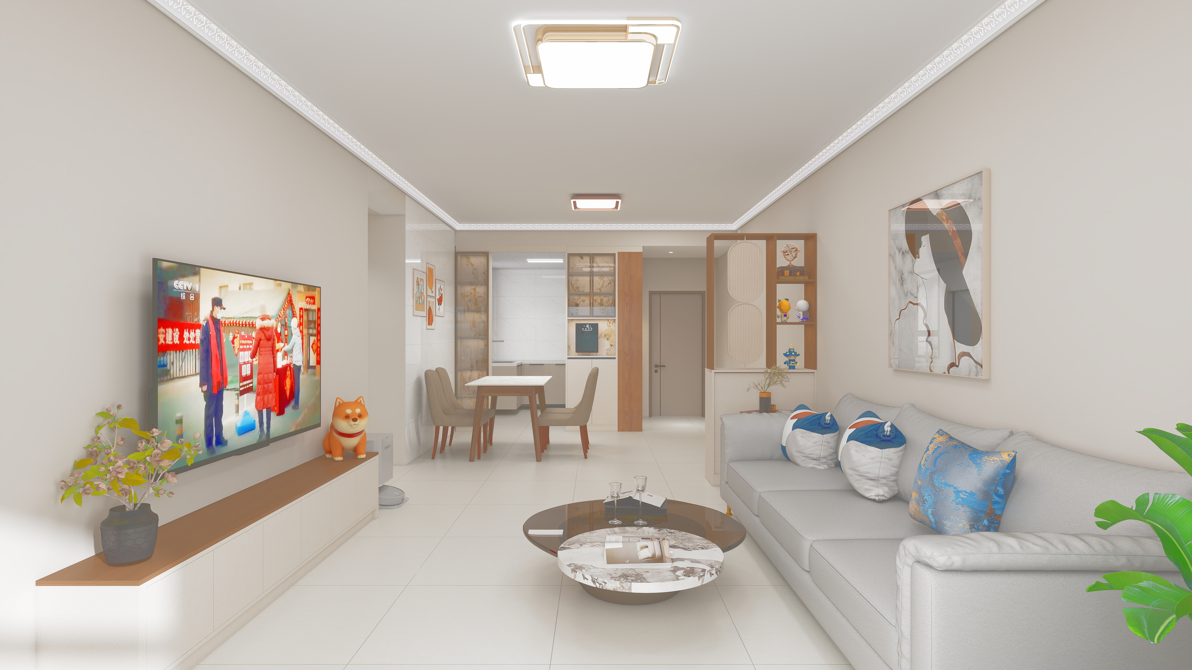 虹苑设计莫红英-阳光名府120-装修设计方案