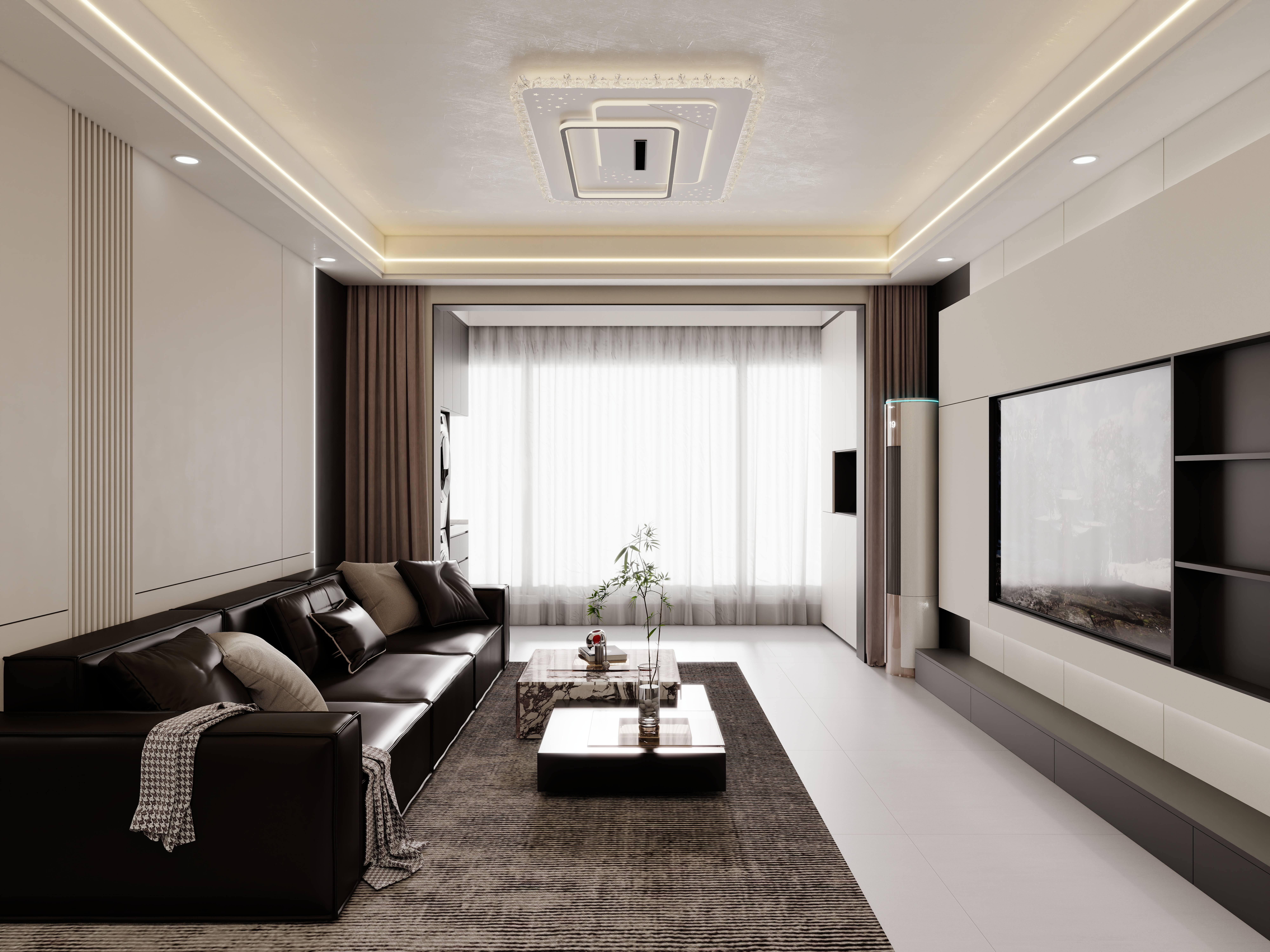 壹诺设计工作室-现代简约装修效果图