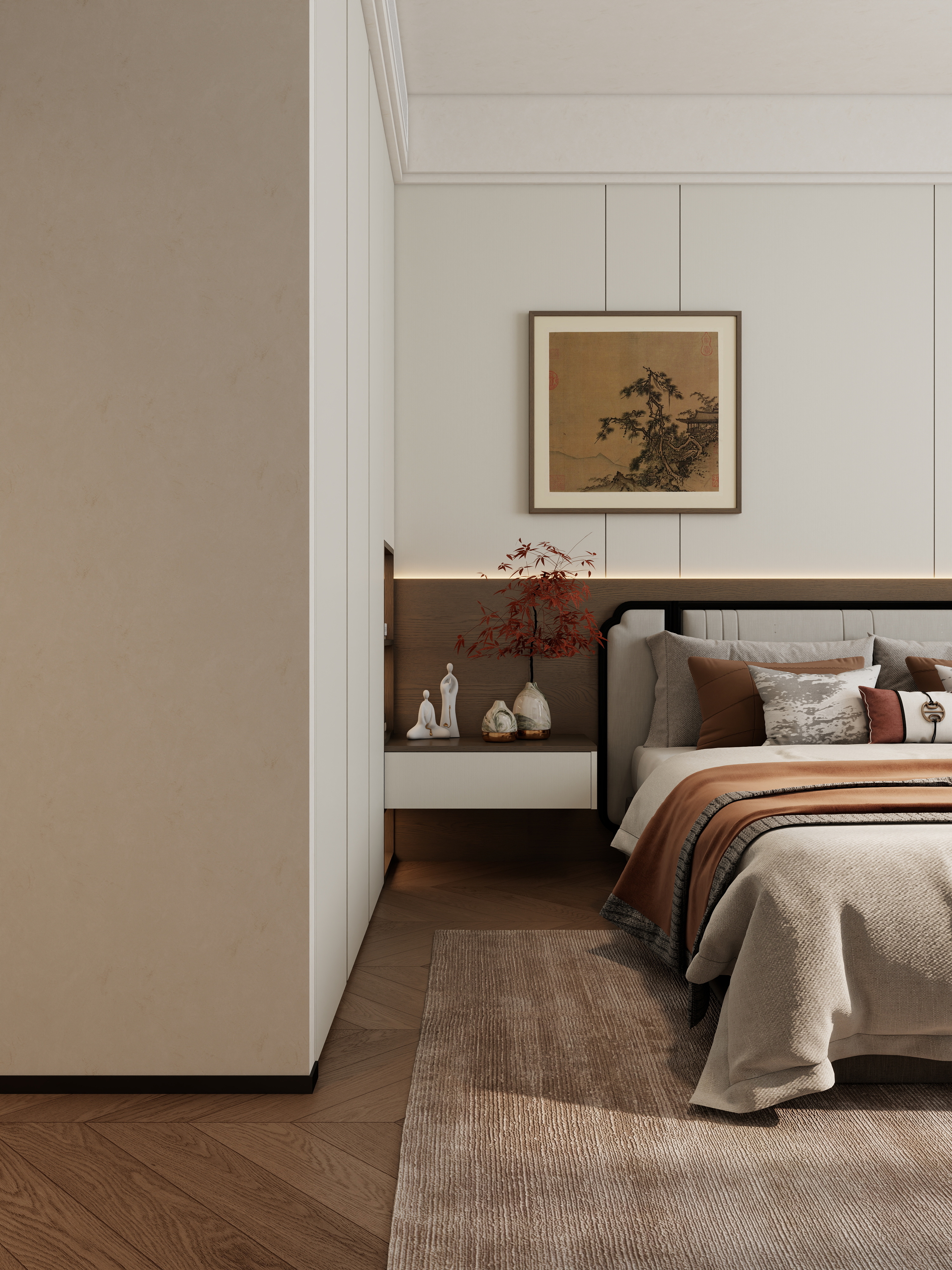 孙有权-『2025-5』130平丨宋代新中式四居装修效果图