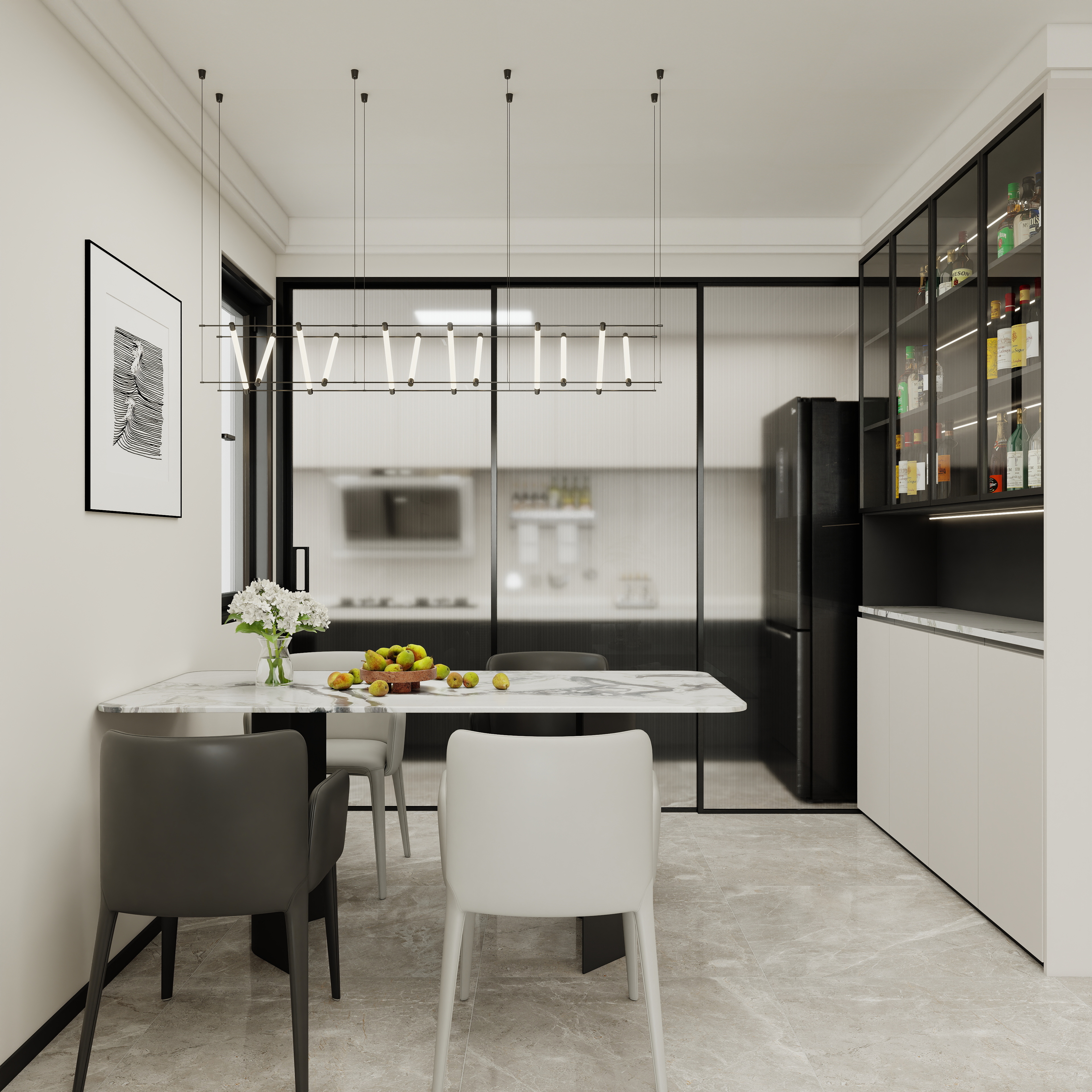 壹诺设计工作室-现代简约装修效果图