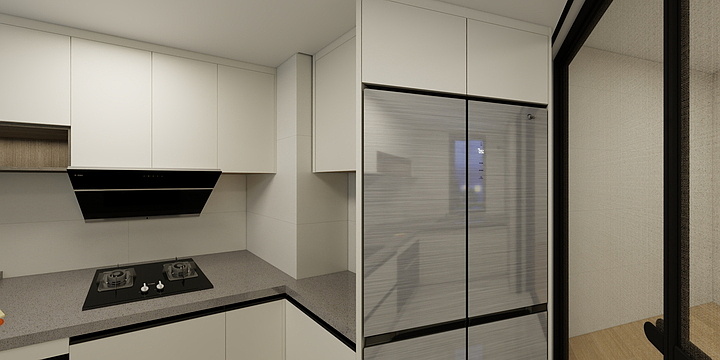 亿田集成灶洪濑店-香槟城1-1003-装修设计方案