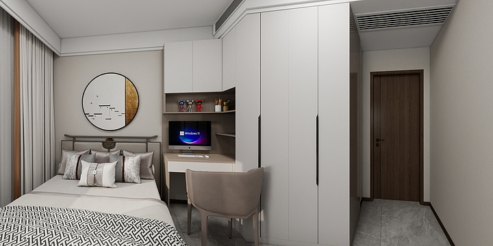 博雅邦装饰设计师关旭恒-枣园135平米-装修设计方案