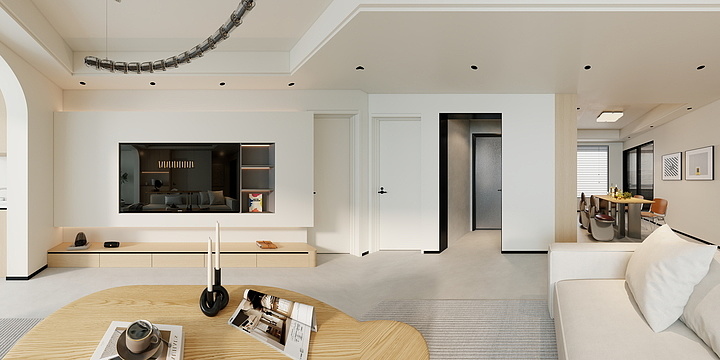 灵宝空间设计中心-原木奶油风设计-装修设计方案