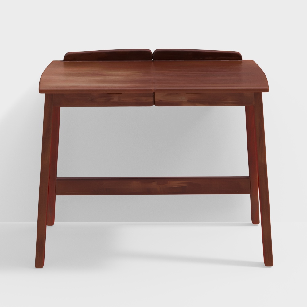 Melvin Solid Wood Study Table3D模型