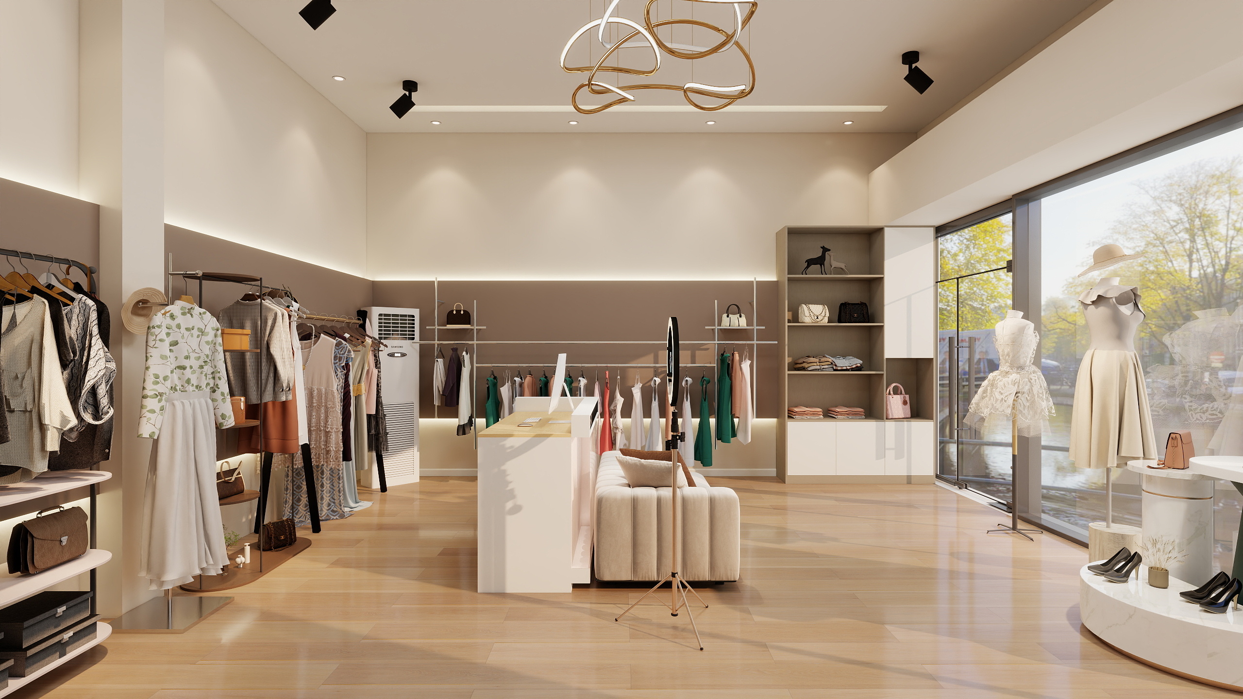 Y海玲-服装店40方-装修设计方案