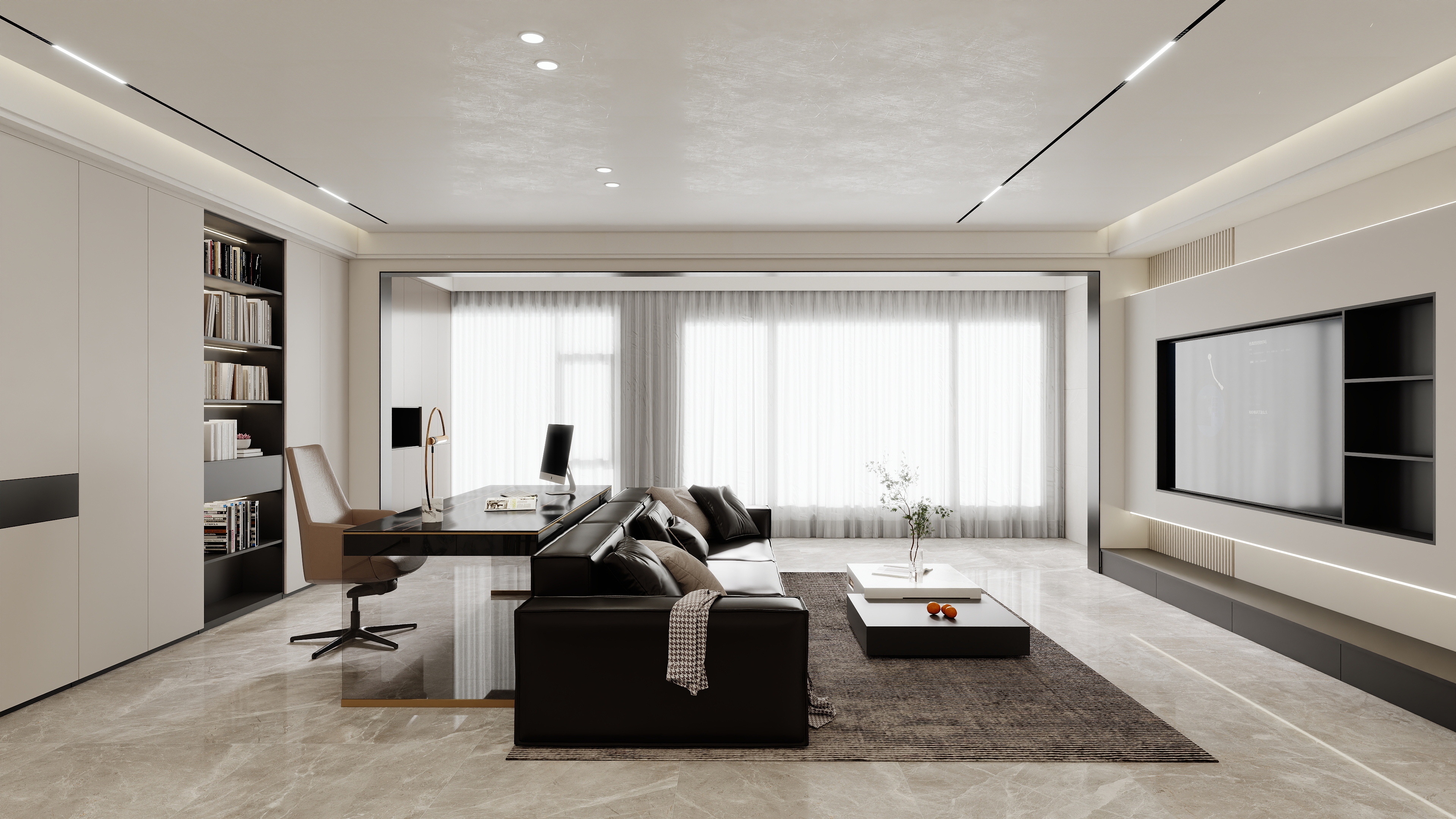 壹诺设计工作室-现代简约装修效果图