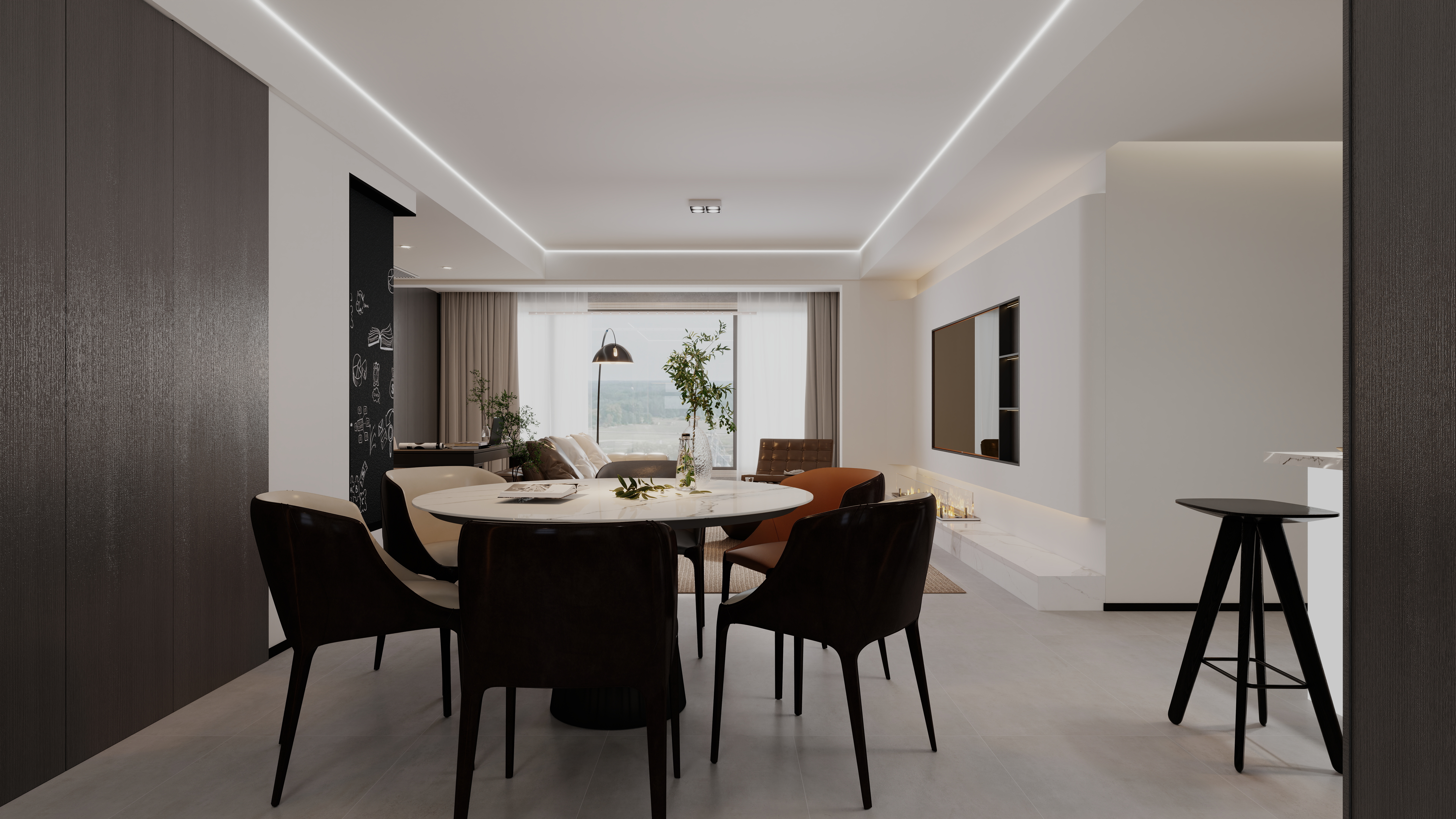 丁光辉-爱家霞飞集现代简约152㎡4室-装修设计方案