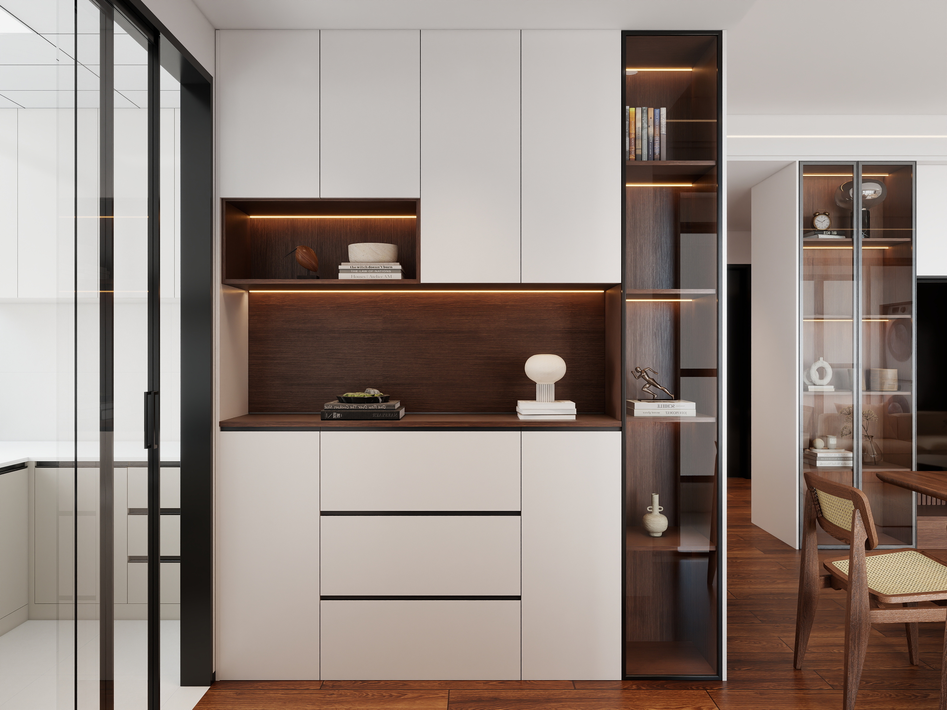 李青越-116平现代风格三居室装修效果图