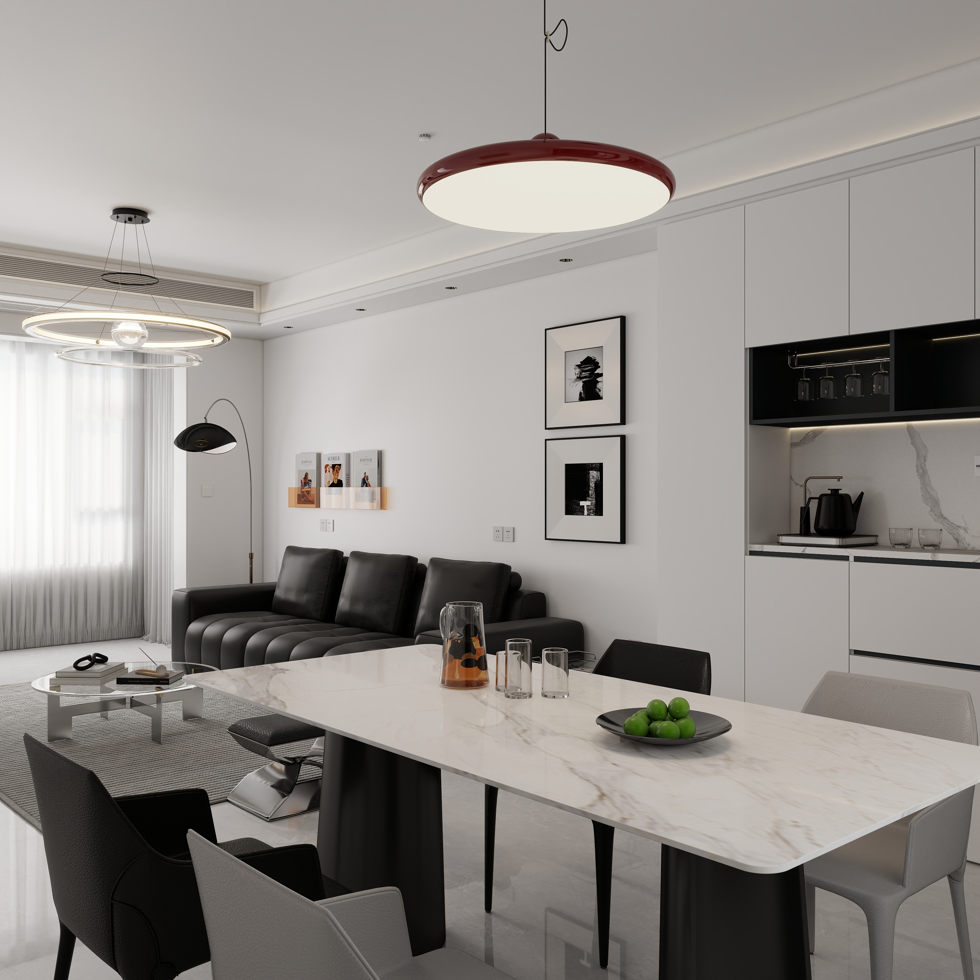 李志锋-白-灰-黑装修效果图