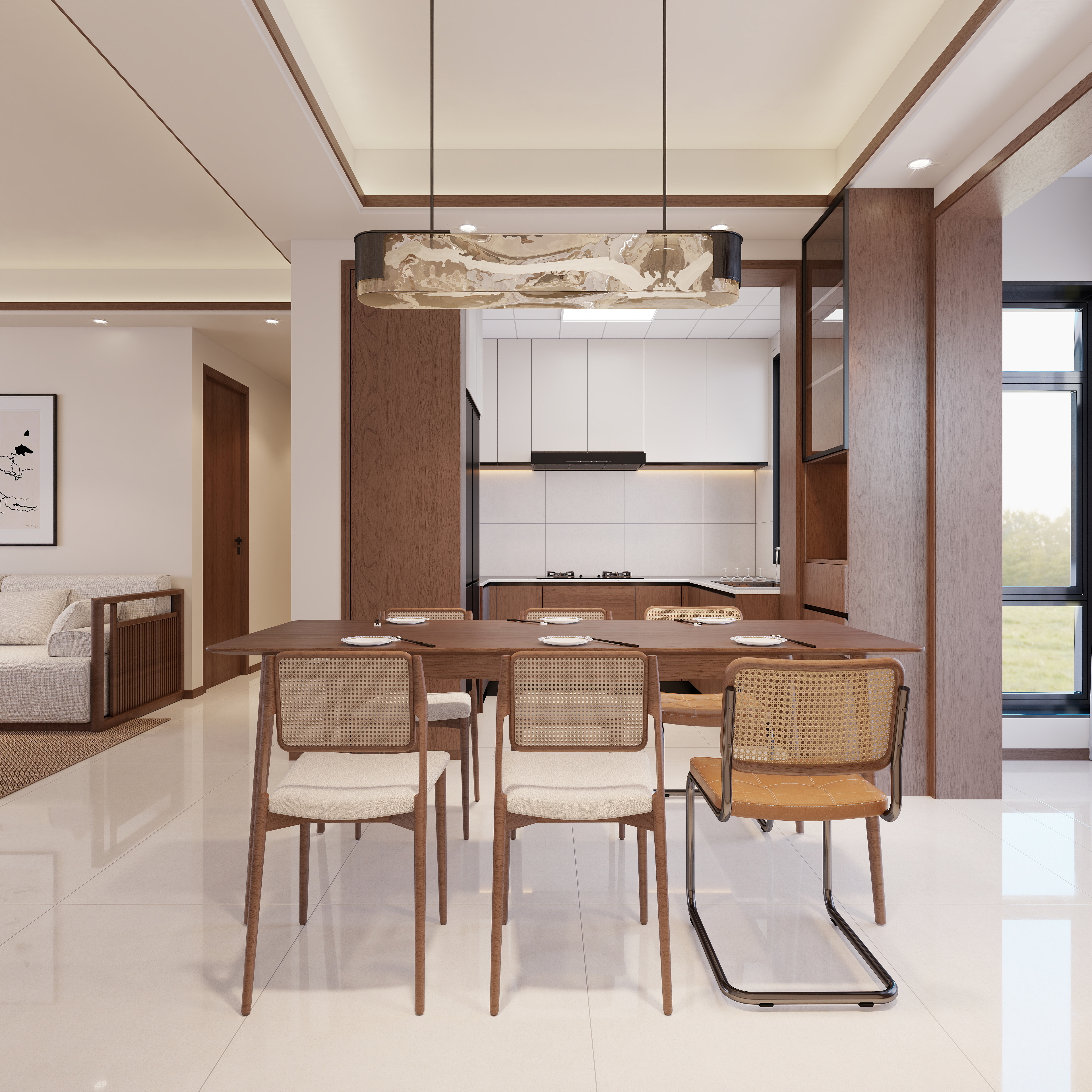 设计师1朱工-简约中式装修效果图