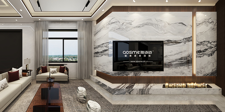 雅诗迈顶墙中心-怡园顶墙一体设计-装修设计方案