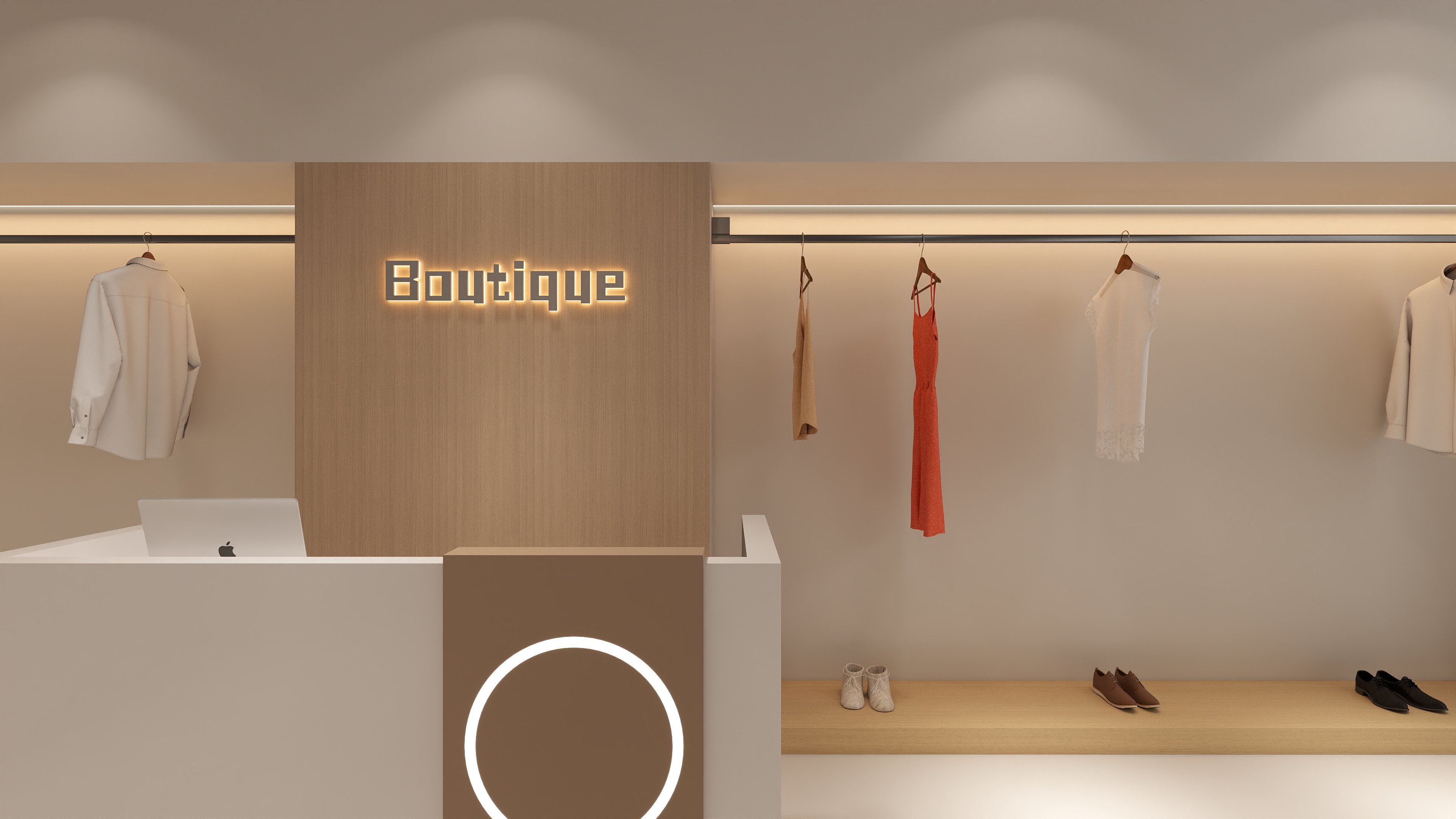 张雪松-Boutique服装店-装修设计方案