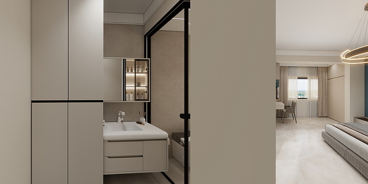 兴瑞设计工作室-景苑阳台柜-装修设计方案