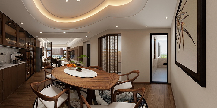 為你設计效果-玫瑰园A8栋1单元03户型-装修设计方案