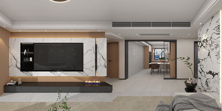 NZB设计-宁河家园-意式轻奢-装修设计方案