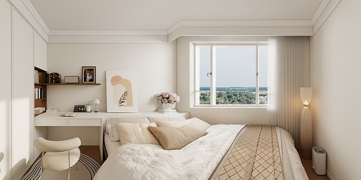 糊糊.-馨和院-法式奶油效果-装修设计方案