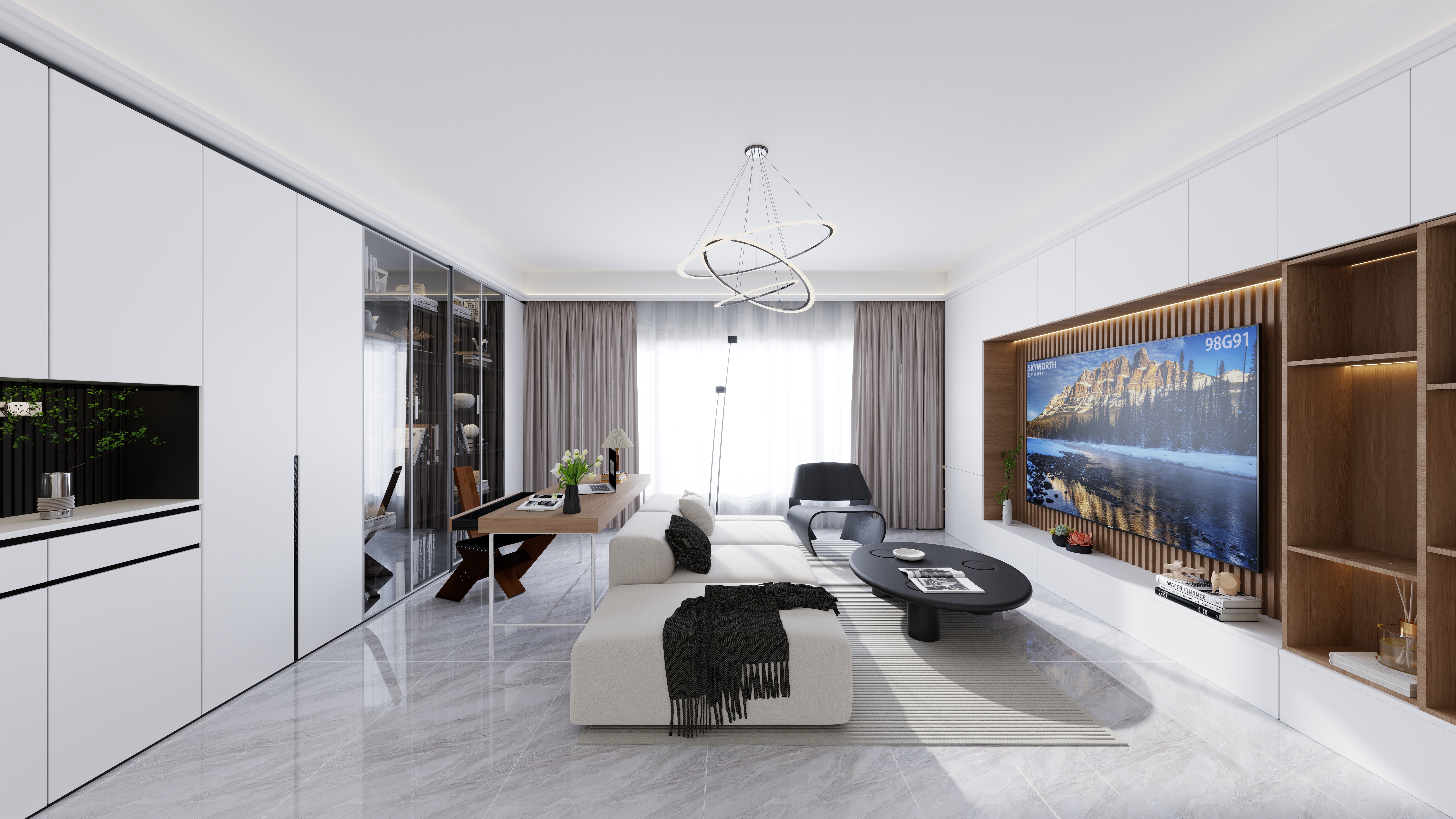 设计师苏阳-时代之城118㎡现代简约-装修设计方案