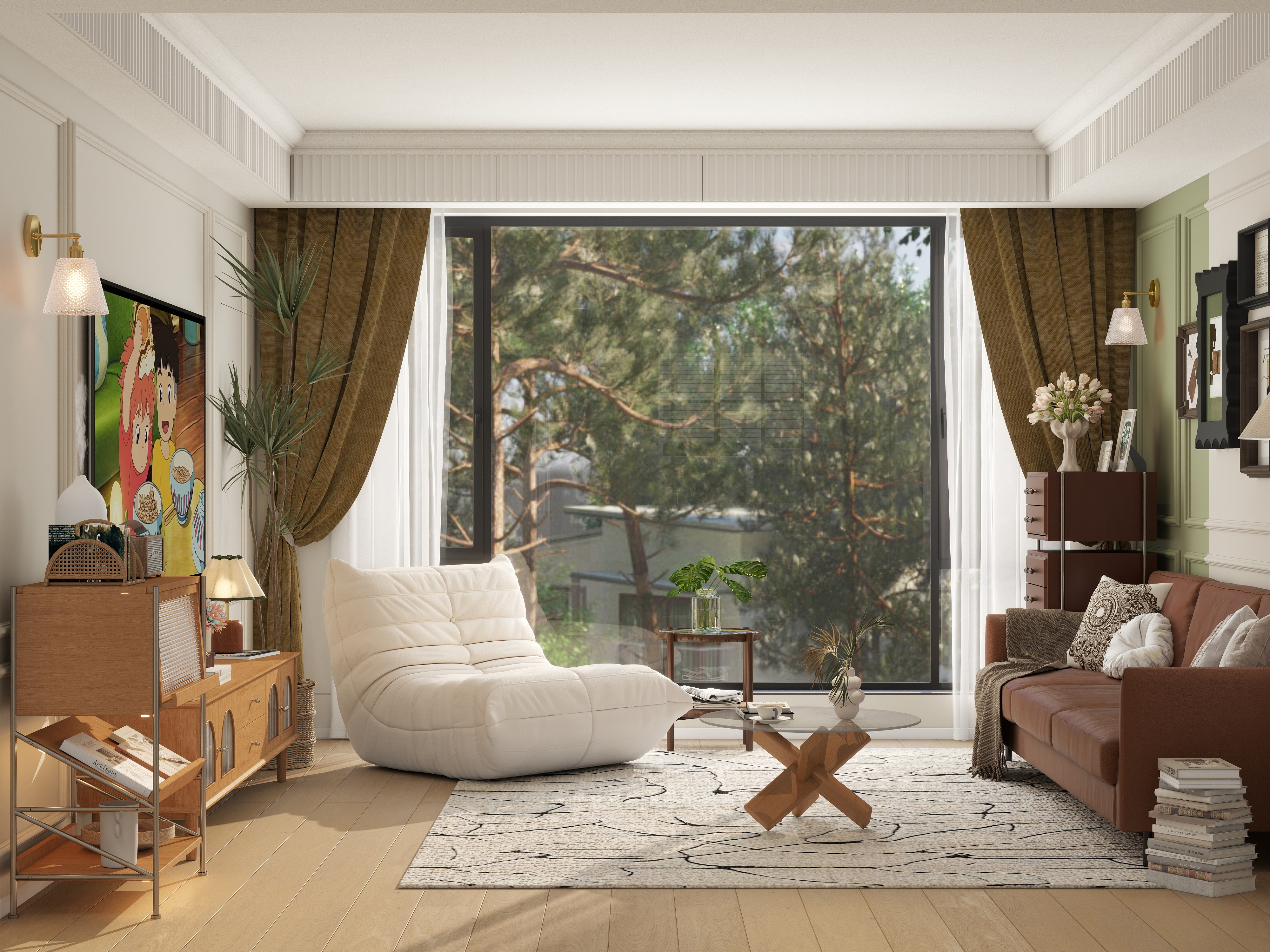 点点设计.-南洋法式·惬意宅家装修效果图