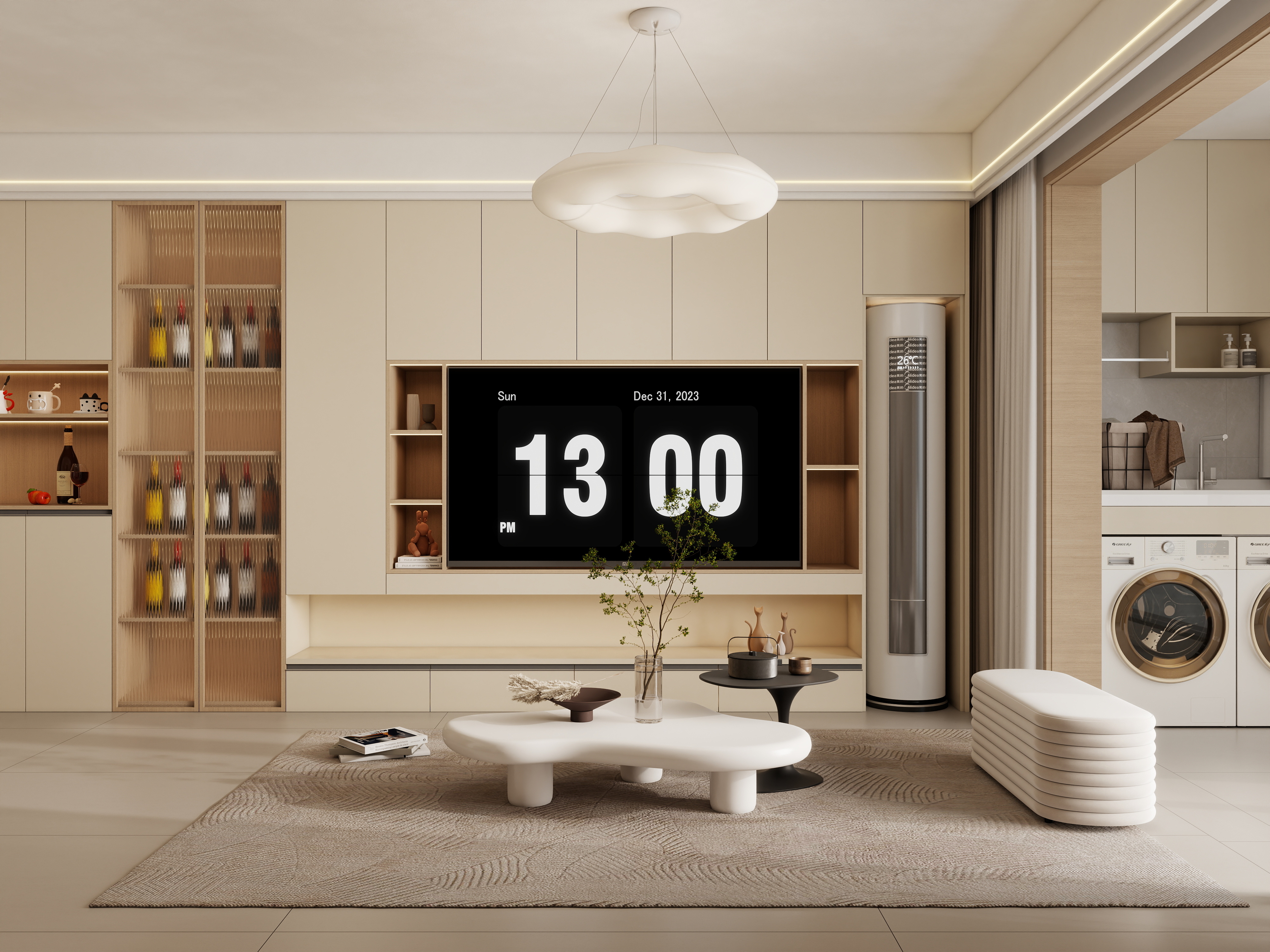 庄育霖-同创壹悦府94平奶油原木风3室-装修设计方案