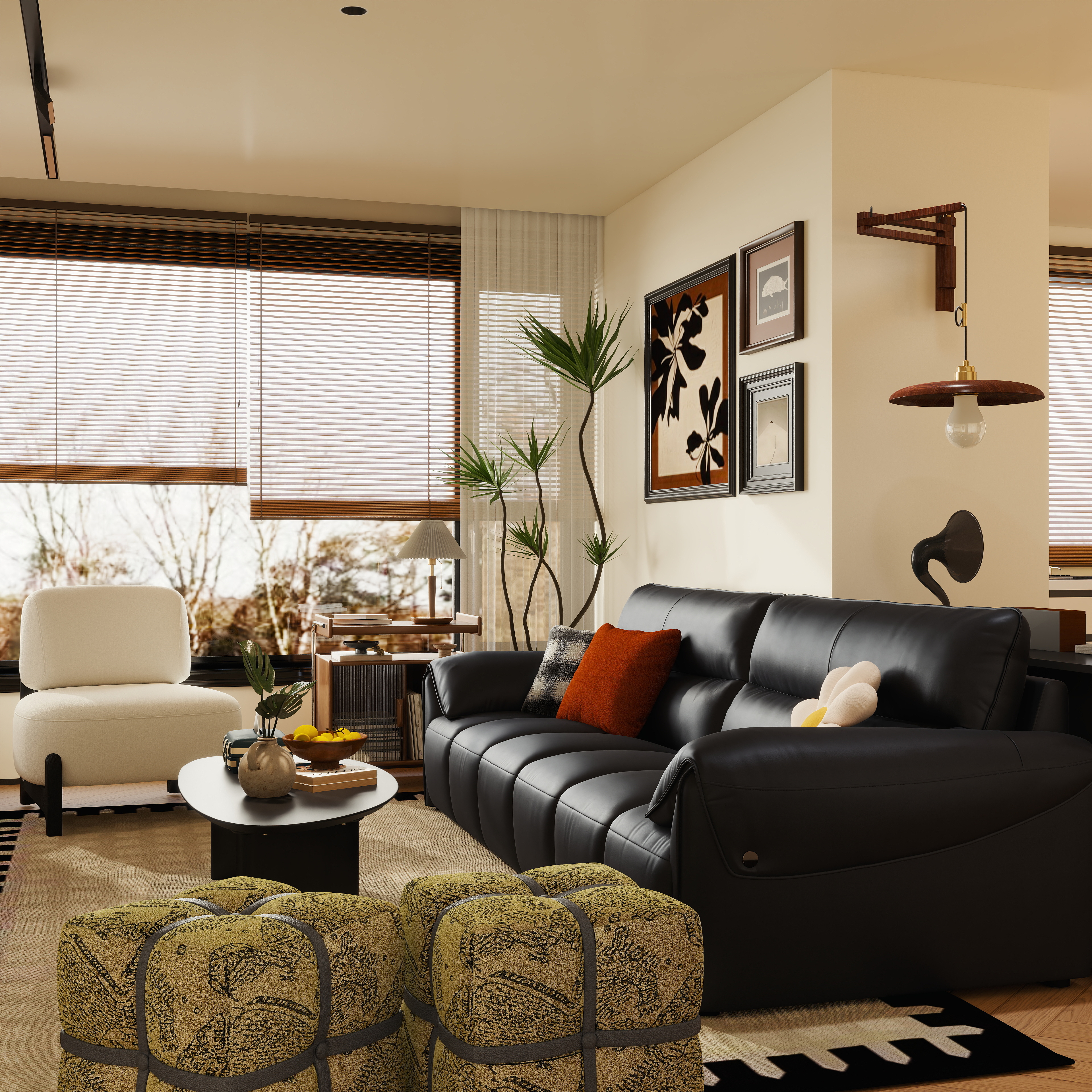 啊leeBCMi-摩卡系列·咖调客厅-装修设计方案