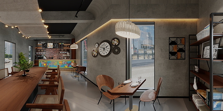 黄康-咖啡厅-装修设计方案