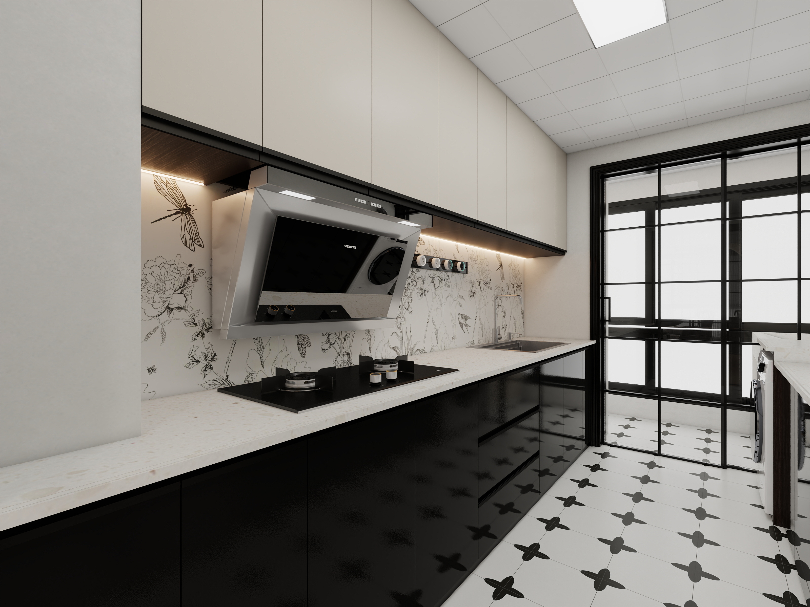 成爽-四川成都大邑滨江新城（138平方复古法式四居室）装修效果图