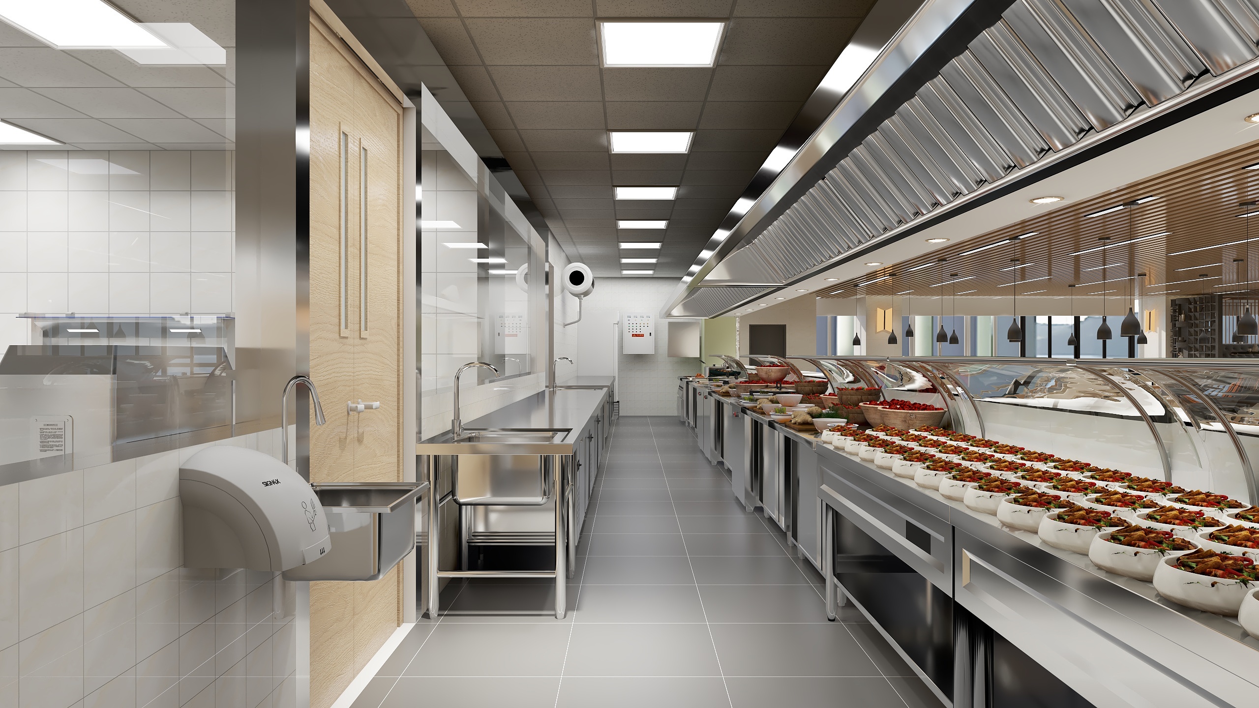 i_am_yz-创新中心二层明档效果图方案三-装修设计方案